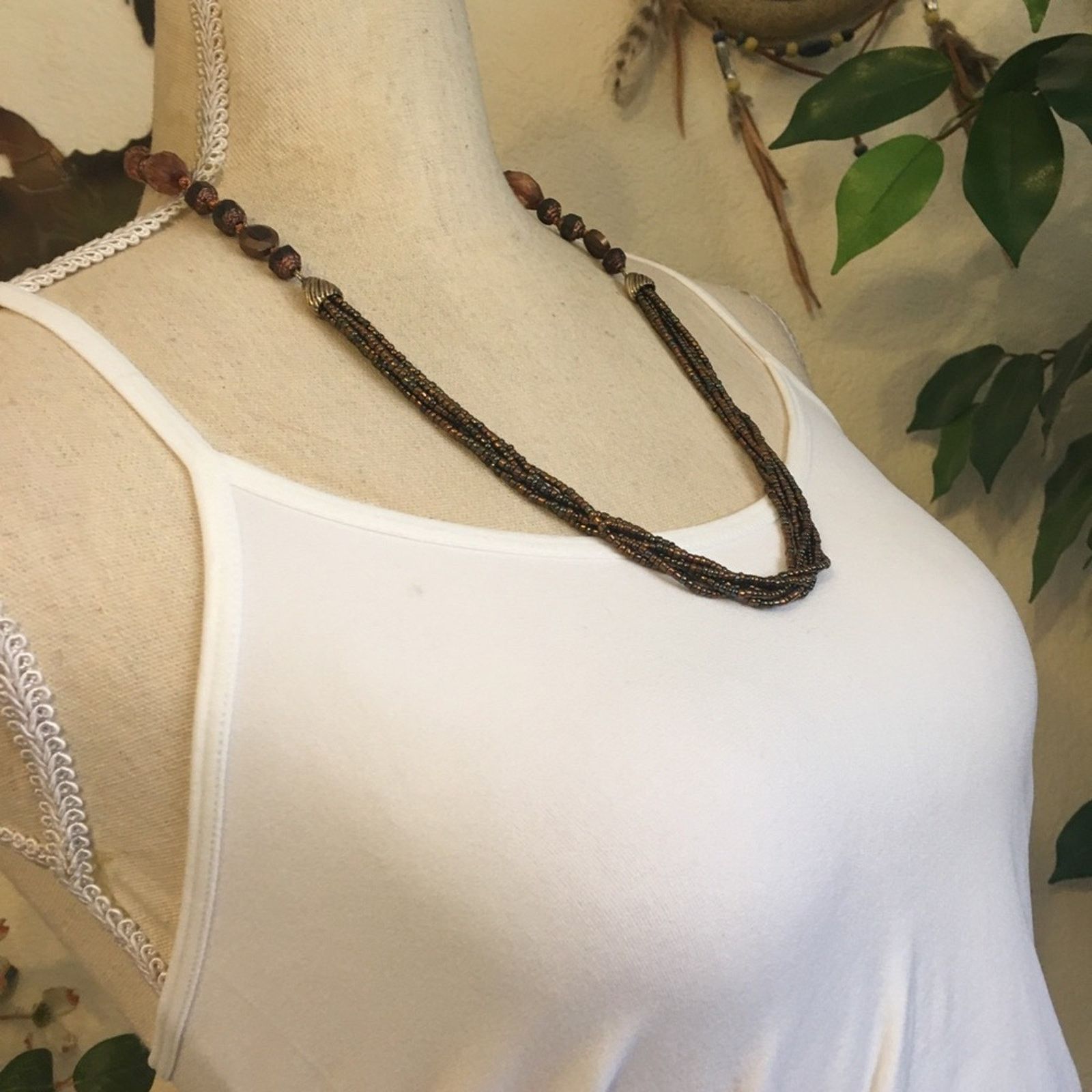 Jewelry Vintage Liz Claiborne beaded toggle clasp necklace Size ONE SIZE - 2 Thumbnail