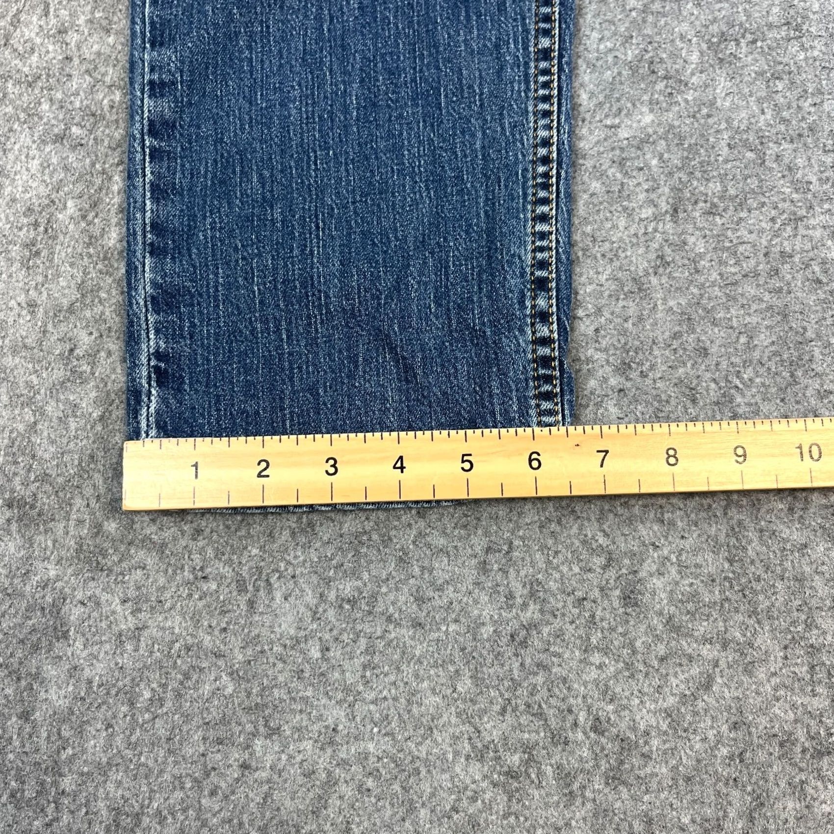 Levi's Levi's Mens Jeans Slim Skinny 34 34 Medium Wash Blue Stretch 502 Zip Fly Jeans Size US 34 / EU 50 - 3 Thumbnail