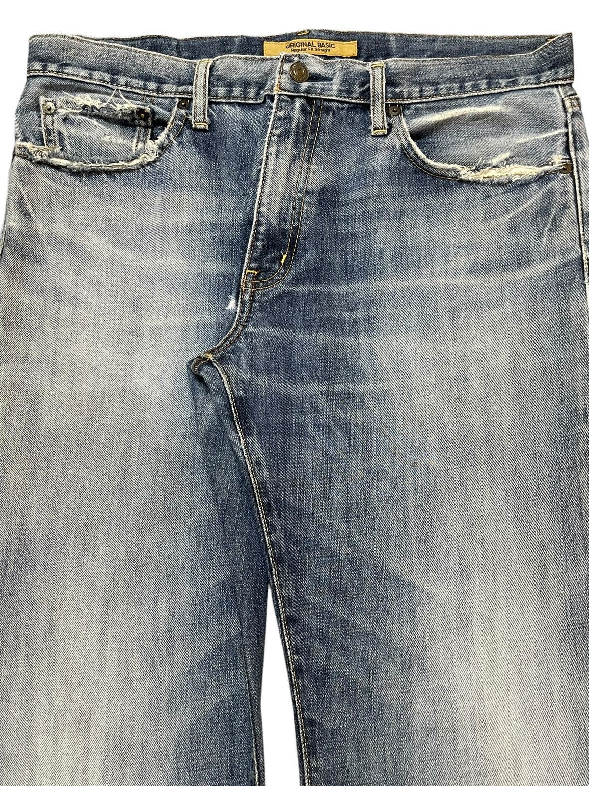 Uniqlo Vintage Japanese Uniqlo Blue Wash Style Loose Jeans Size US 34 / EU 50 - 4 Thumbnail