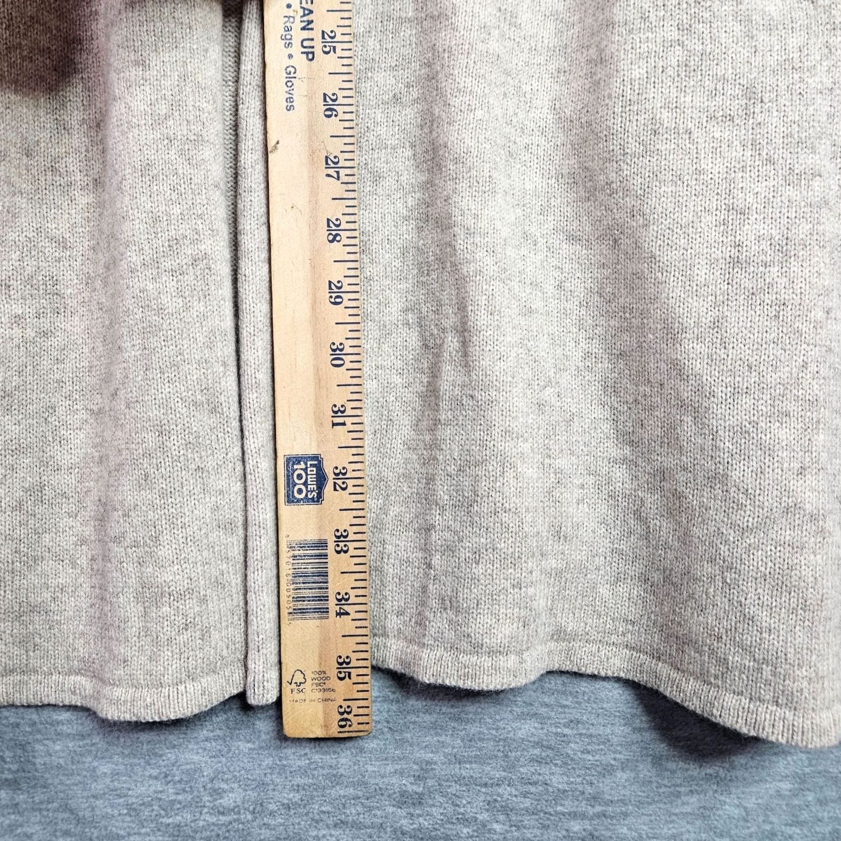 Eileen Fisher Eileen Fisher Cardigan Sweater Yak Wool V-Neck Long Sleeve Beige Regular M/L Womens Modern Knit New Cardigan Seasonal All Seasons Casual Vintage: No Size M / US 6-8 / IT 42-44 - 5 Thumbnail