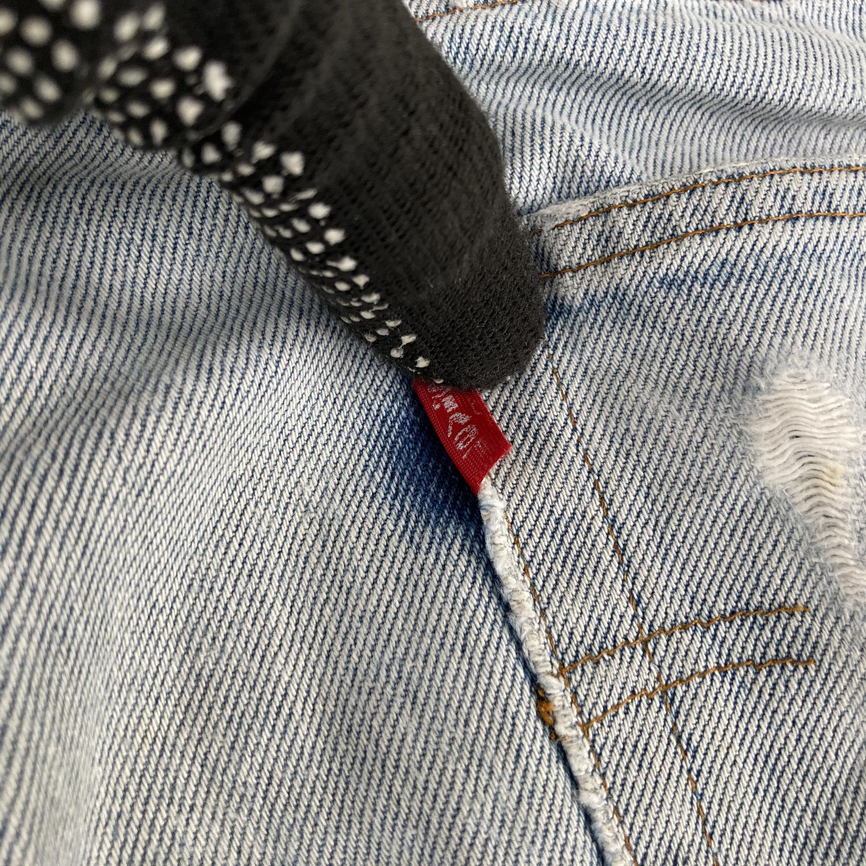 Levi's × Vintage Vtg Levis 501 Button 245 Short Redline Selvedge Jorts Jeans Size US 32 / EU 48 - 11 Thumbnail