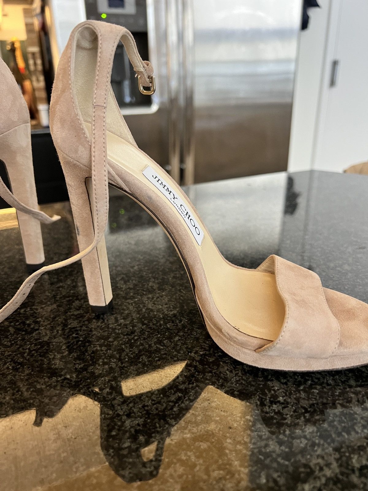 Jimmy Choo Jimmy Choo Suede Ankle Strap Platform Heels Size 36 Size US 6 / IT 36 - 5 Thumbnail