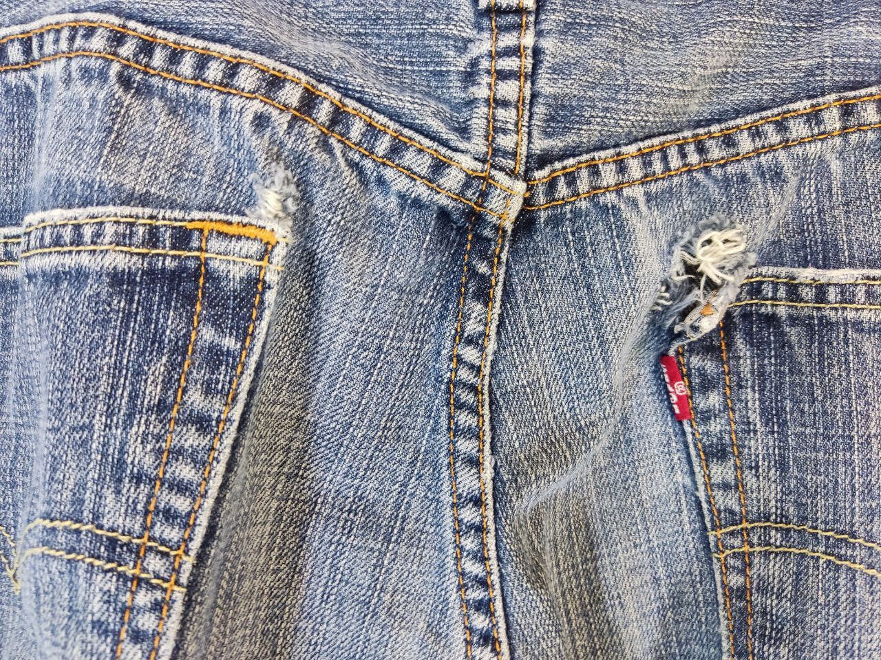 Levi's levis 559 relaxed straight distressed denim Size US 35 - 10 Thumbnail