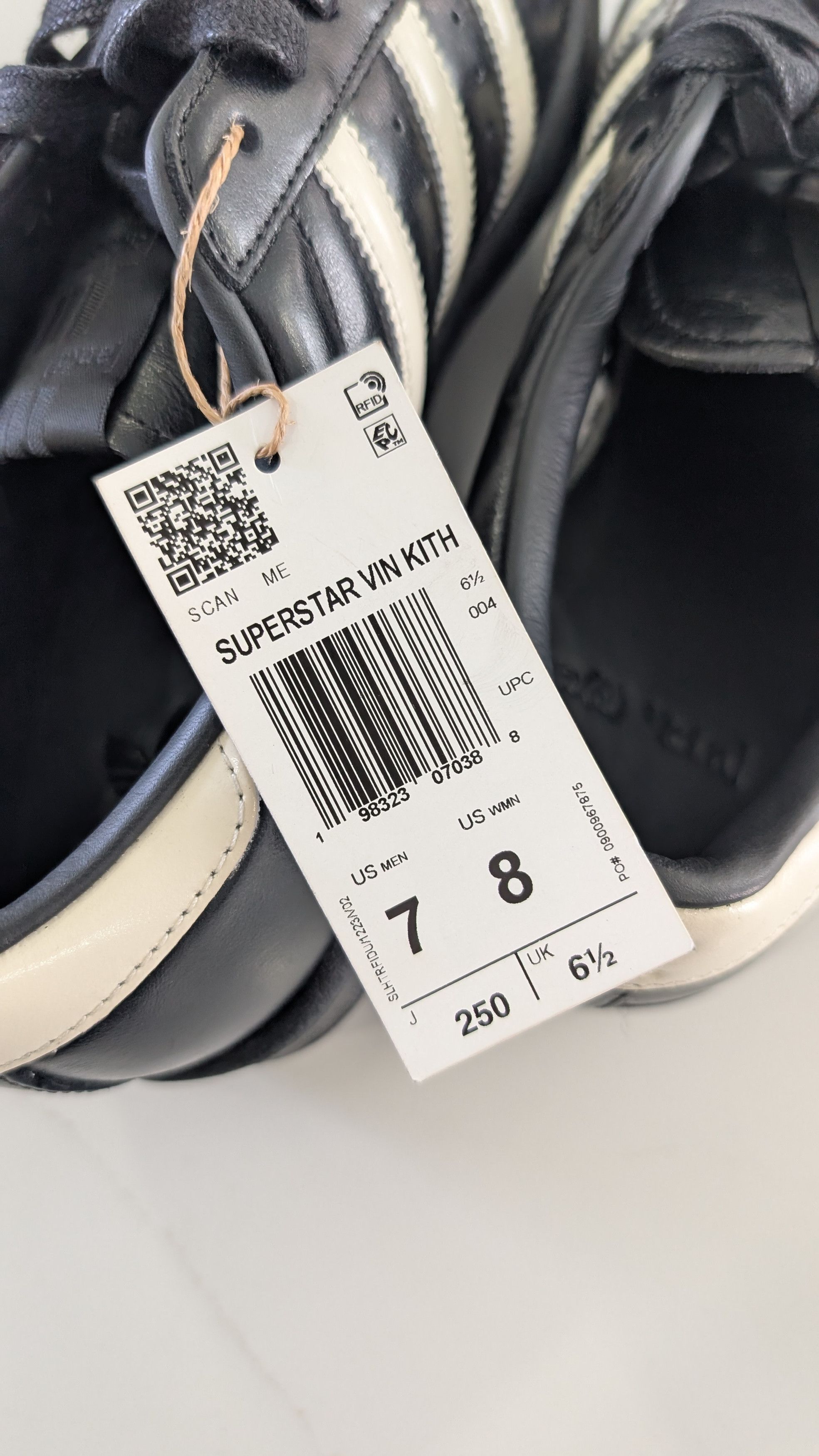 Adidas × Kith KITH x ADIDAS Superstar Vintage Black Tie Made In Germany 7 Size US 7 / EU 40 - 8 Thumbnail