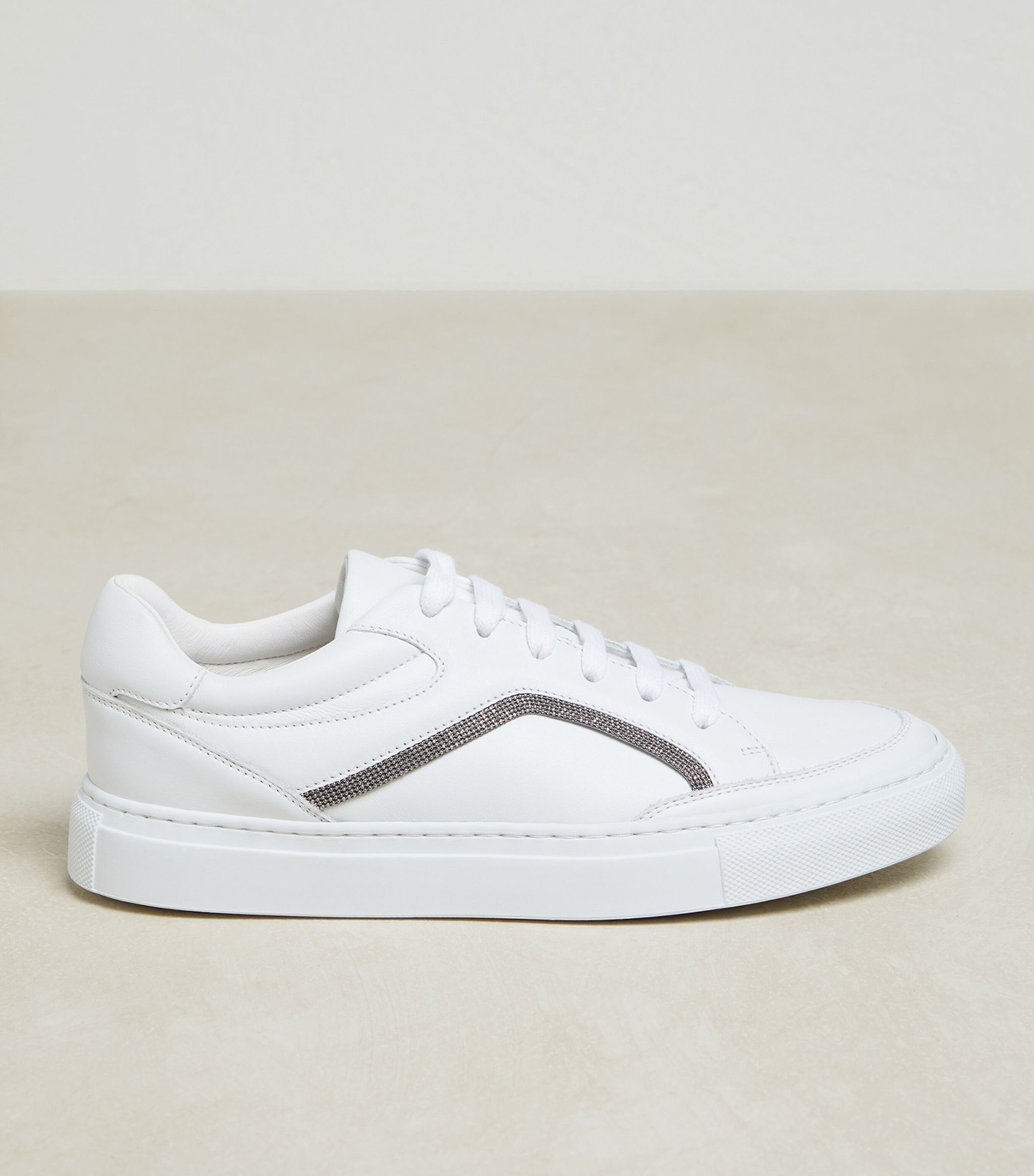 image of Brunello Cucinelli O1W1Db10524 Sneakers In White, Women's (Size 11)