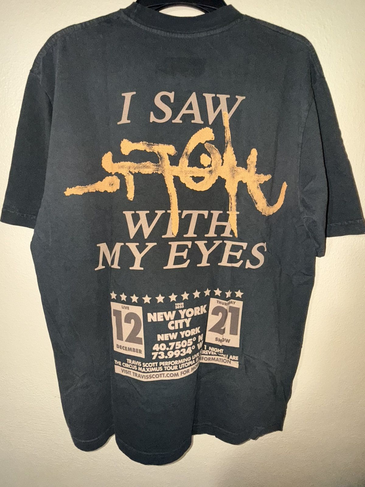Travis Scott UTOPIA IS IN NEW YORK CITY TEE Size US L / EU 52-54 / 3 - 4 Thumbnail