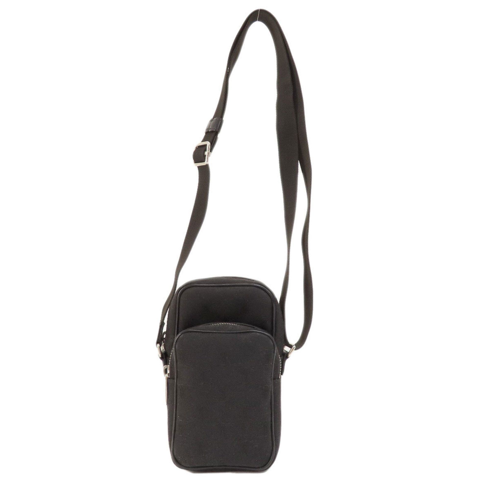 image of Celine Macadam Shoulder Bag Canvas Women's Celine in Black