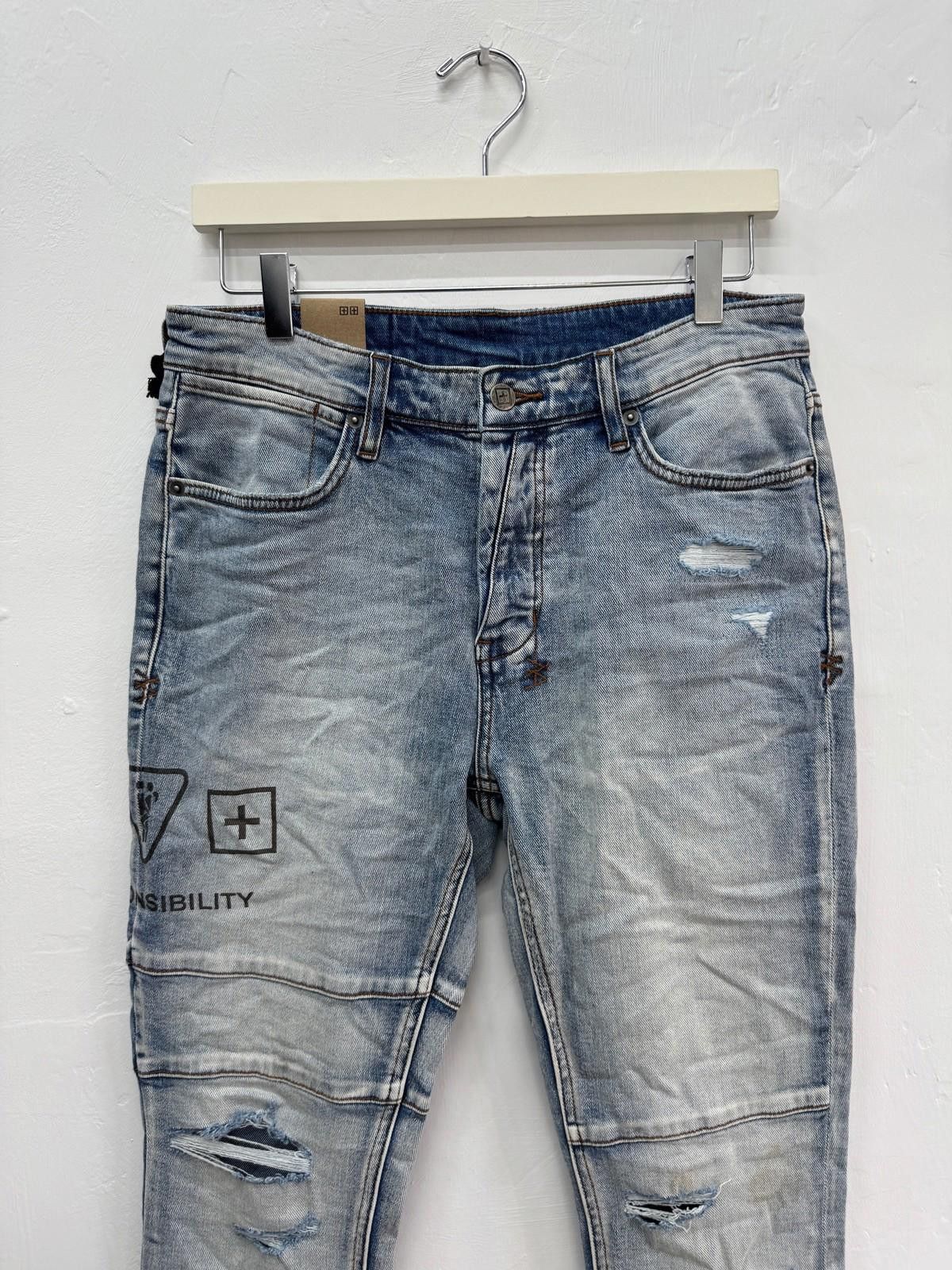 Ksubi new Ksubi mens denim jeans van winkle blue enjoy trashed 32 Size US 32 / EU 48 - 2 Thumbnail