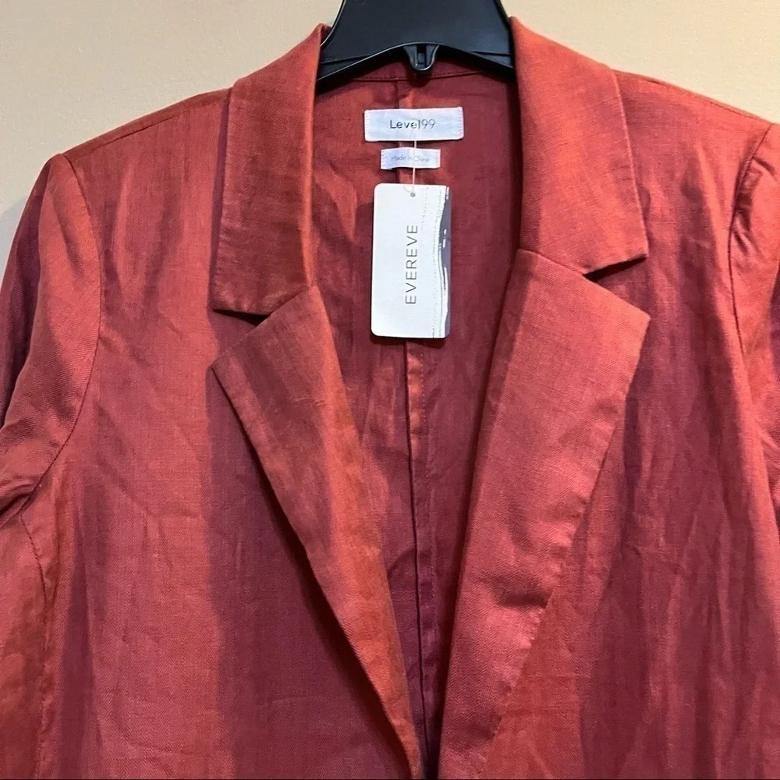 Other Level 99 Rachel Stretch Linen Tencel Blazer NWT Sz L Size L / US 10 / IT 46 - 3 Thumbnail