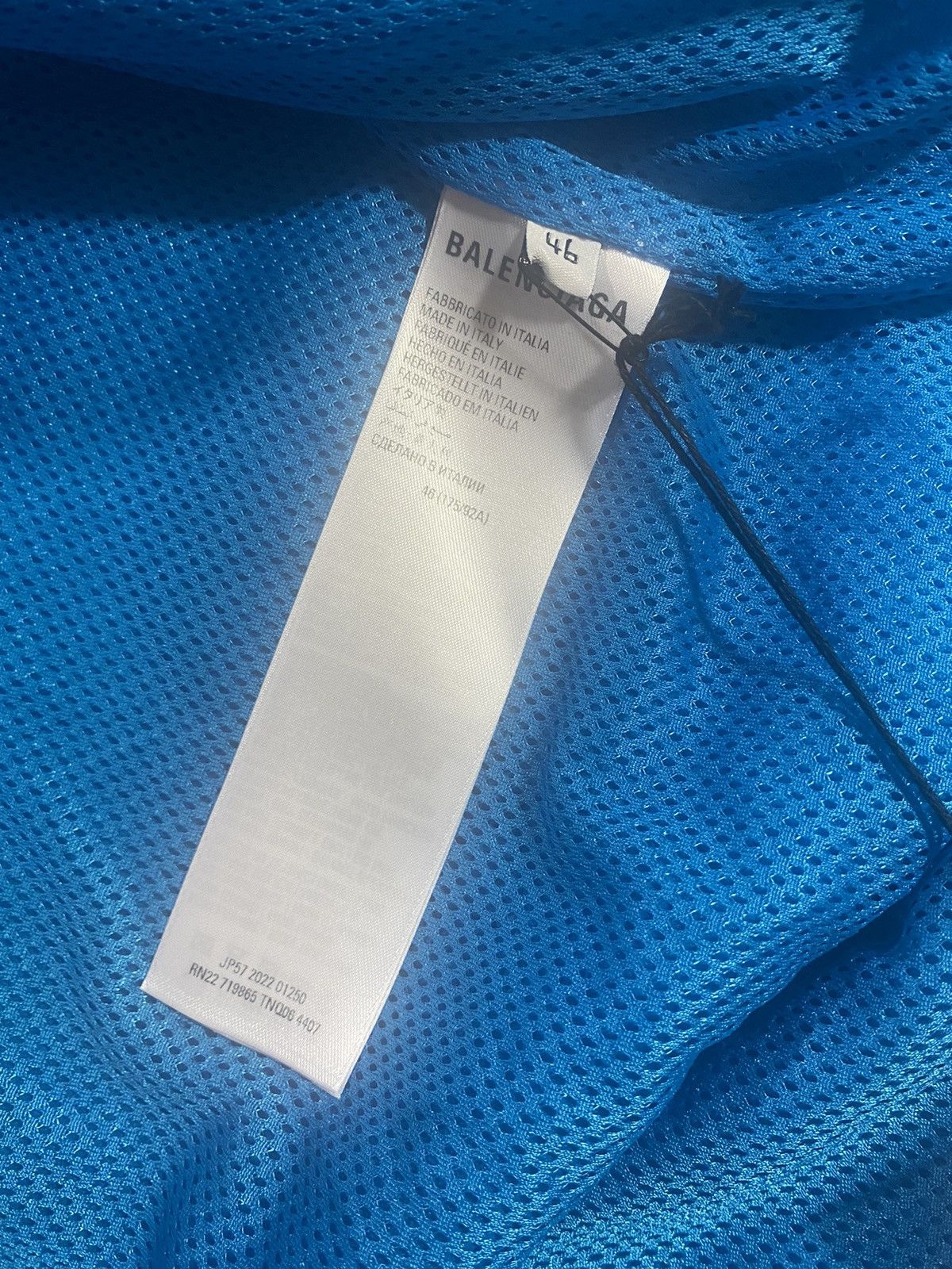 Balenciaga Balenciaga Blue Oversized Tracksuit Fleece Jacket Size US M / EU 48-50 / 2 - 8 Thumbnail