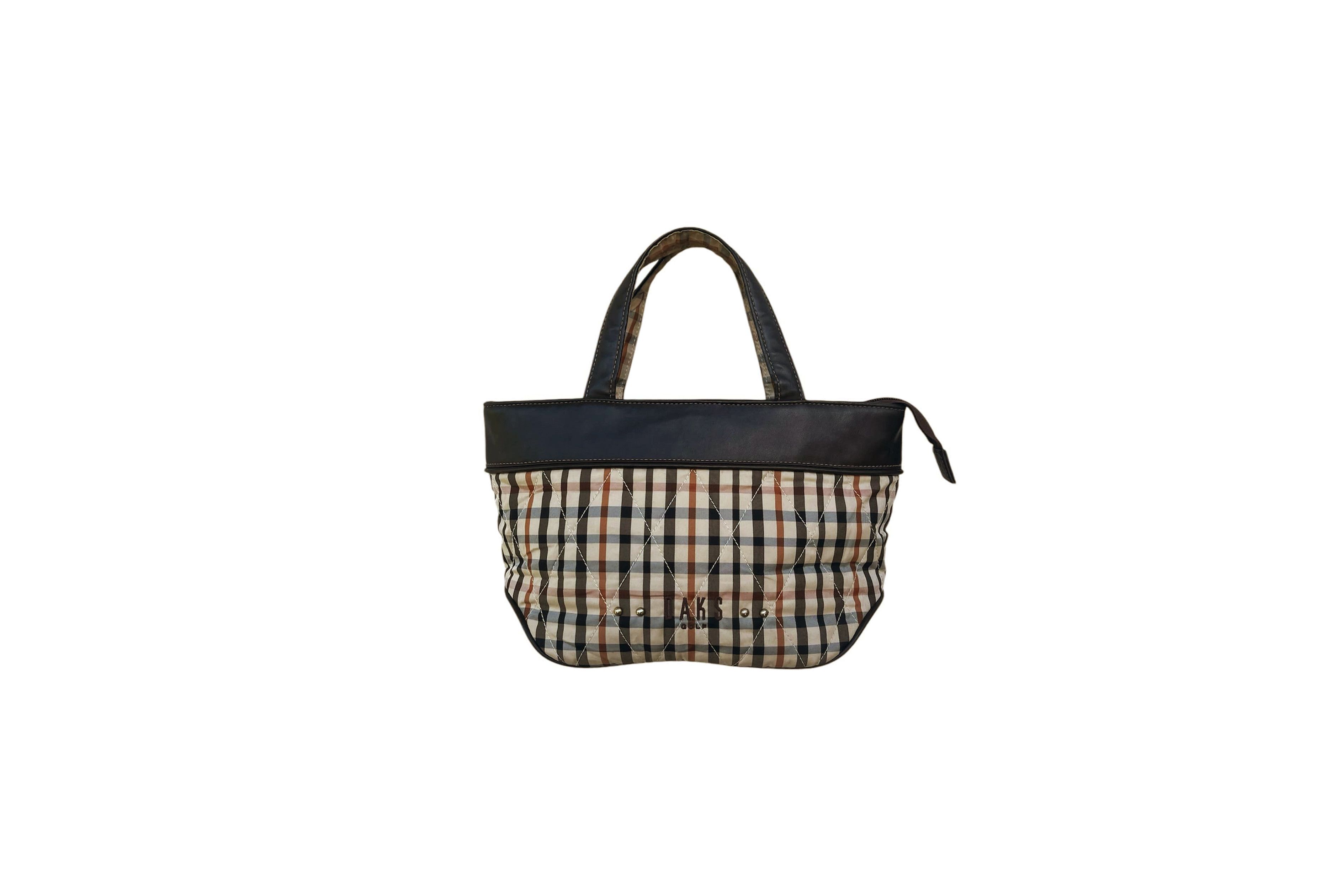 ★DAKS★ DAKS NYLON Black DD Logo Nylon Fabric Tote and Cros Nylon Tote Bag | Denny's
