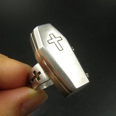 Japanese Brand × Jewelry × Vintage Gothic Antique Cross Ring Size ONE SIZE - 3 Thumbnail