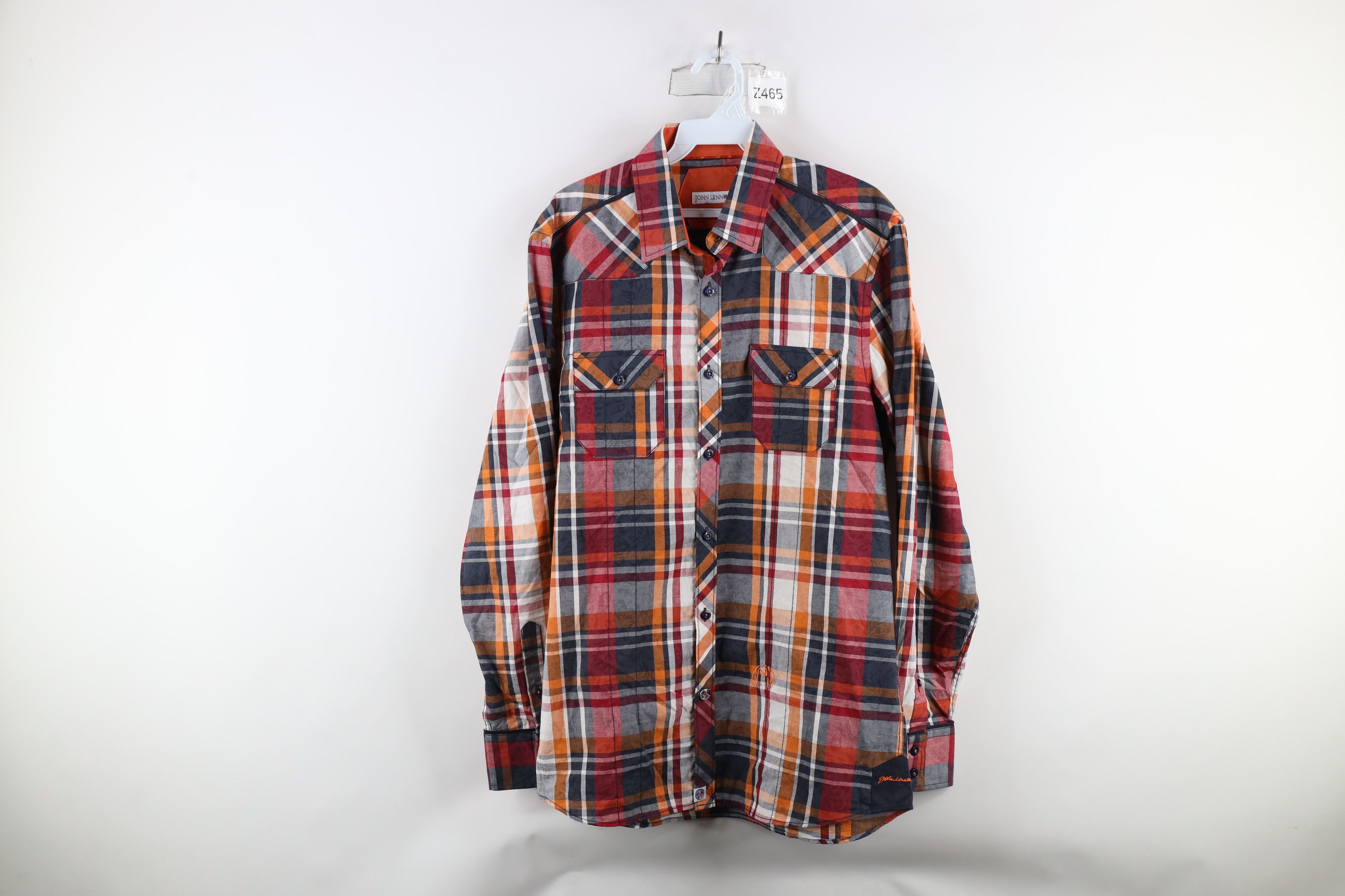 Vintage Vintage John Lennon Western Collared Button Shirt Plaid Size US M / EU 48-50 / 2 - 1 Thumbnail