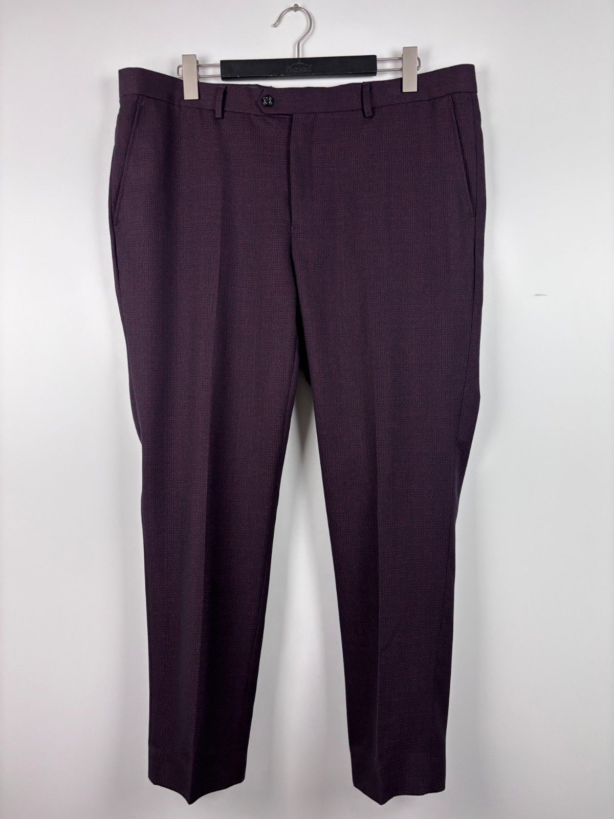 Other Cavani Caridi Wine Regular Check 3 Piece Suit EU 58R UK 48R Size 48R - 10 Thumbnail