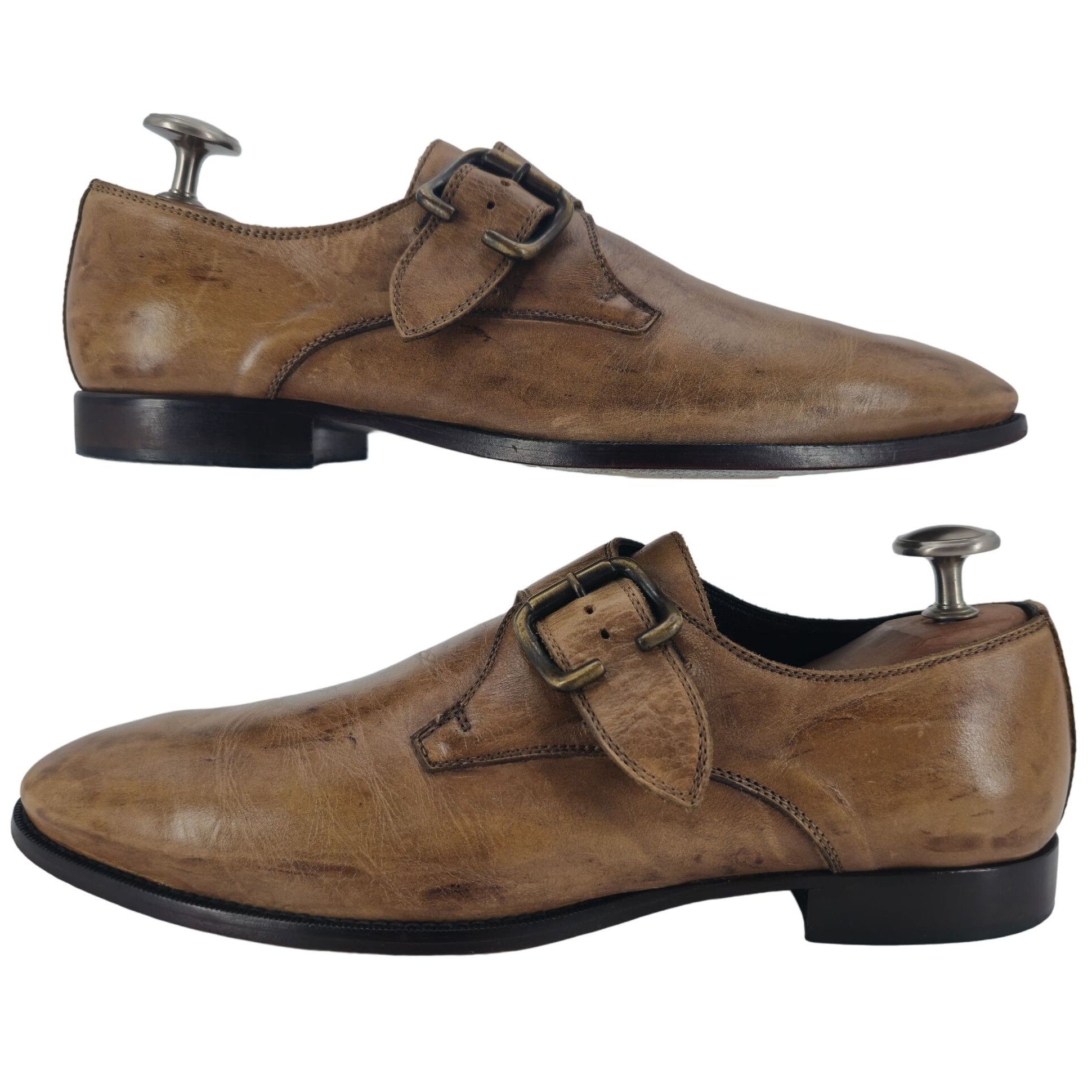 Mauri VINTAGE More by Mauri Italy Dress Shoes Mens 10 Patina Brown Size US 10 / EU 43 - 5 Thumbnail
