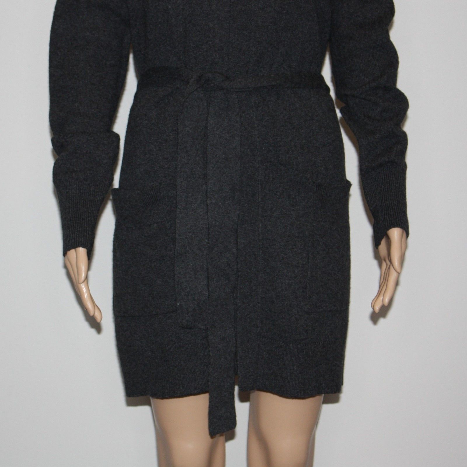 Loft Hooded Open Duster Sweater in Heather Gray and size Medium Size M / US 6-8 / IT 42-44 - 3 Thumbnail