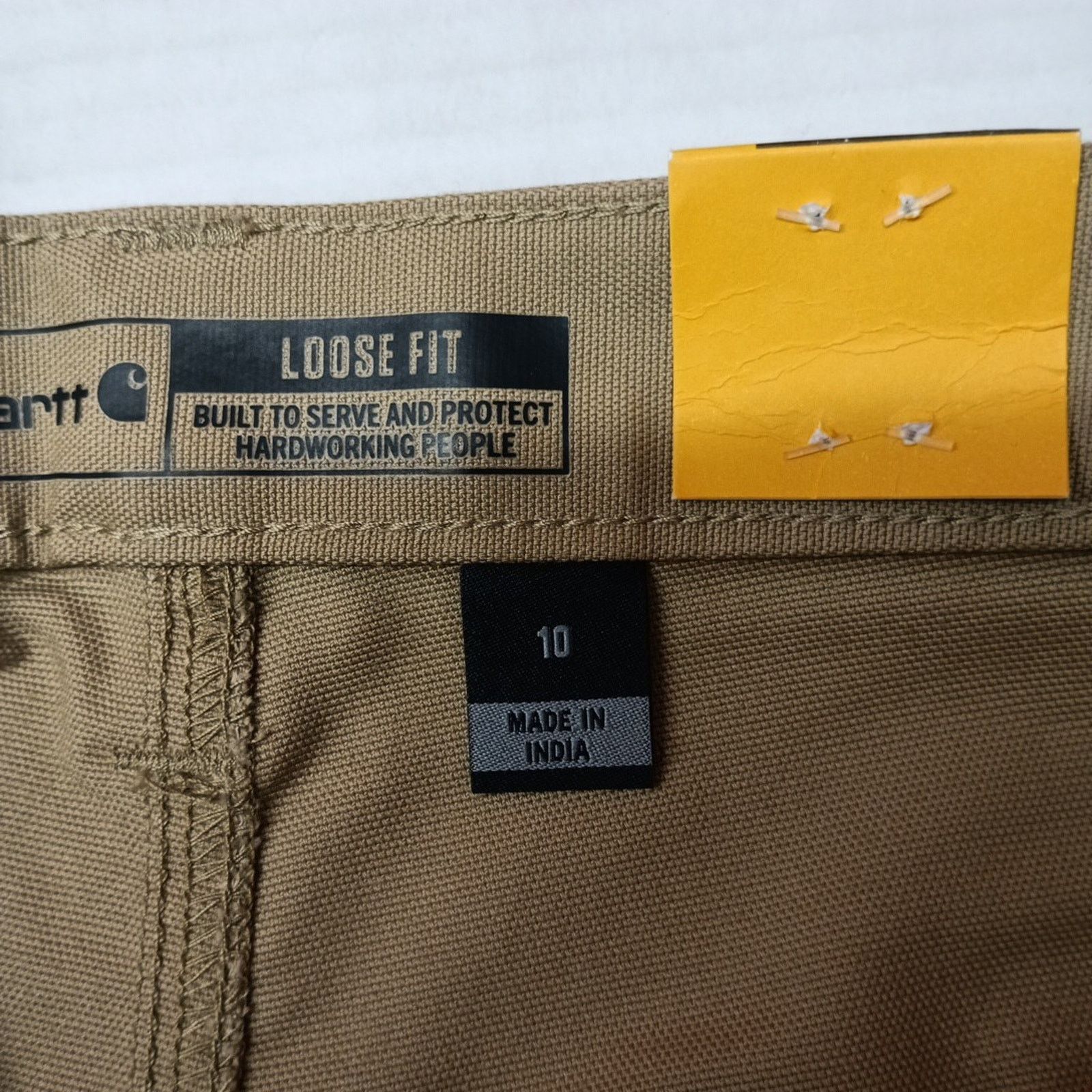 Carhartt Carhartt Women's Canvas Work Shorts Loose Fit Size 10 Khaki Size 32" / US 10 / IT 46 - 2 Thumbnail