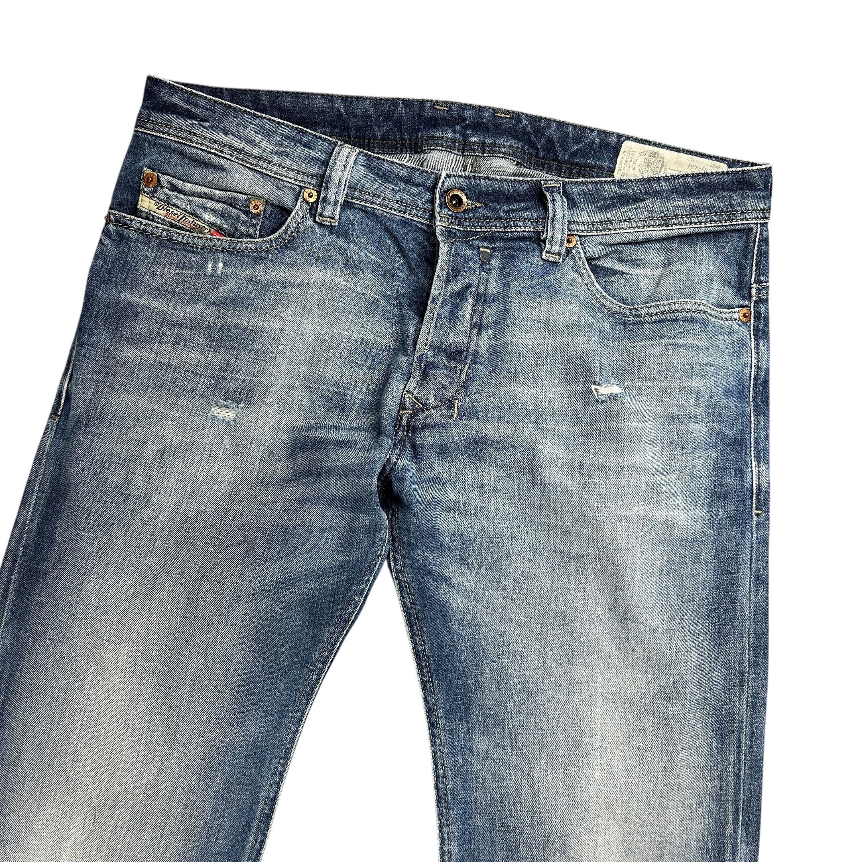 Diesel Diesel Safado Regular Straight Stretch Blue Denim W33L34 Size US 33 - 3 Thumbnail