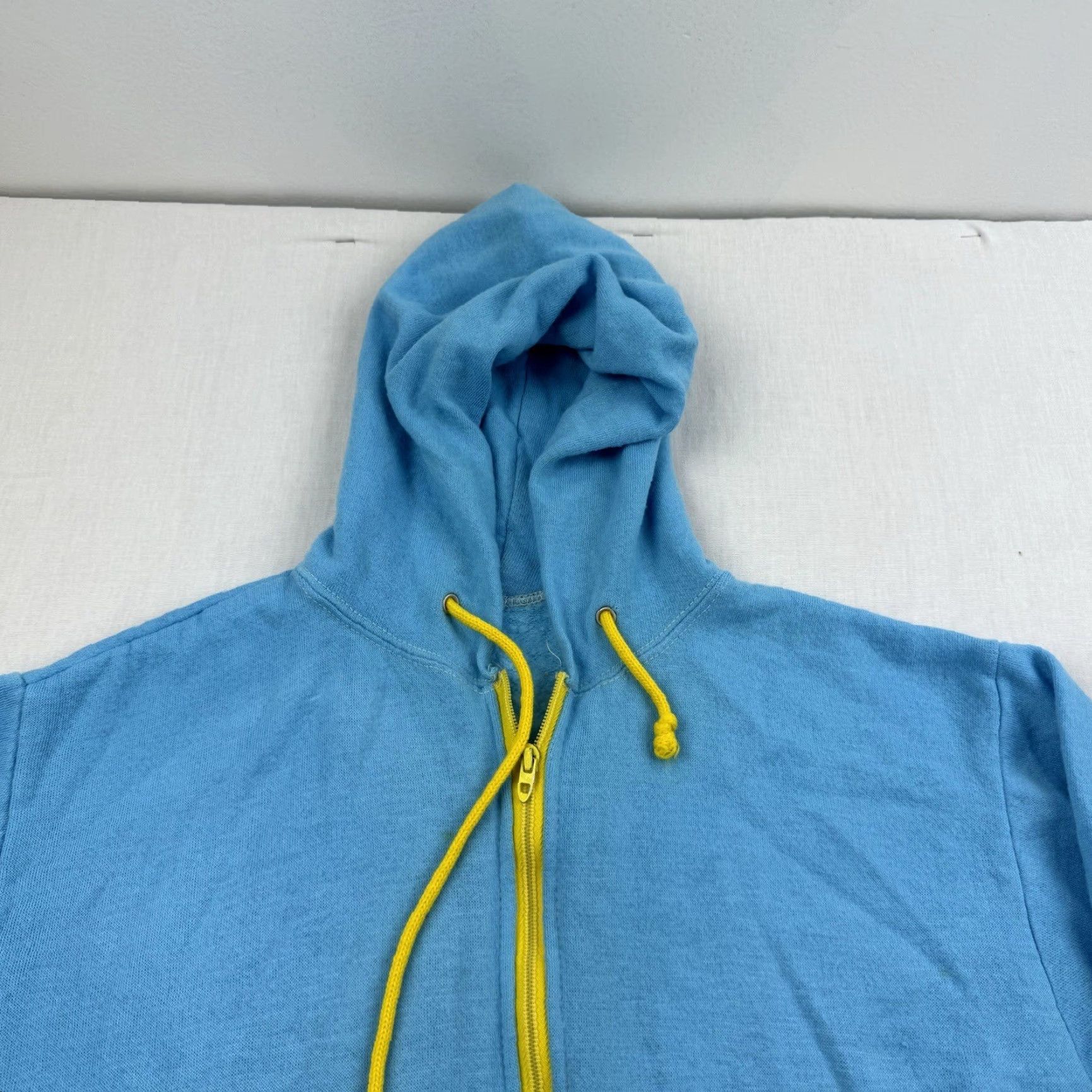 Vintage VINTAGE Hoodie Adult M Blue Yellow Talon Zipper Full Zip 70s True Vtg Mens Size US M / EU 48-50 / 2 - 2 Thumbnail