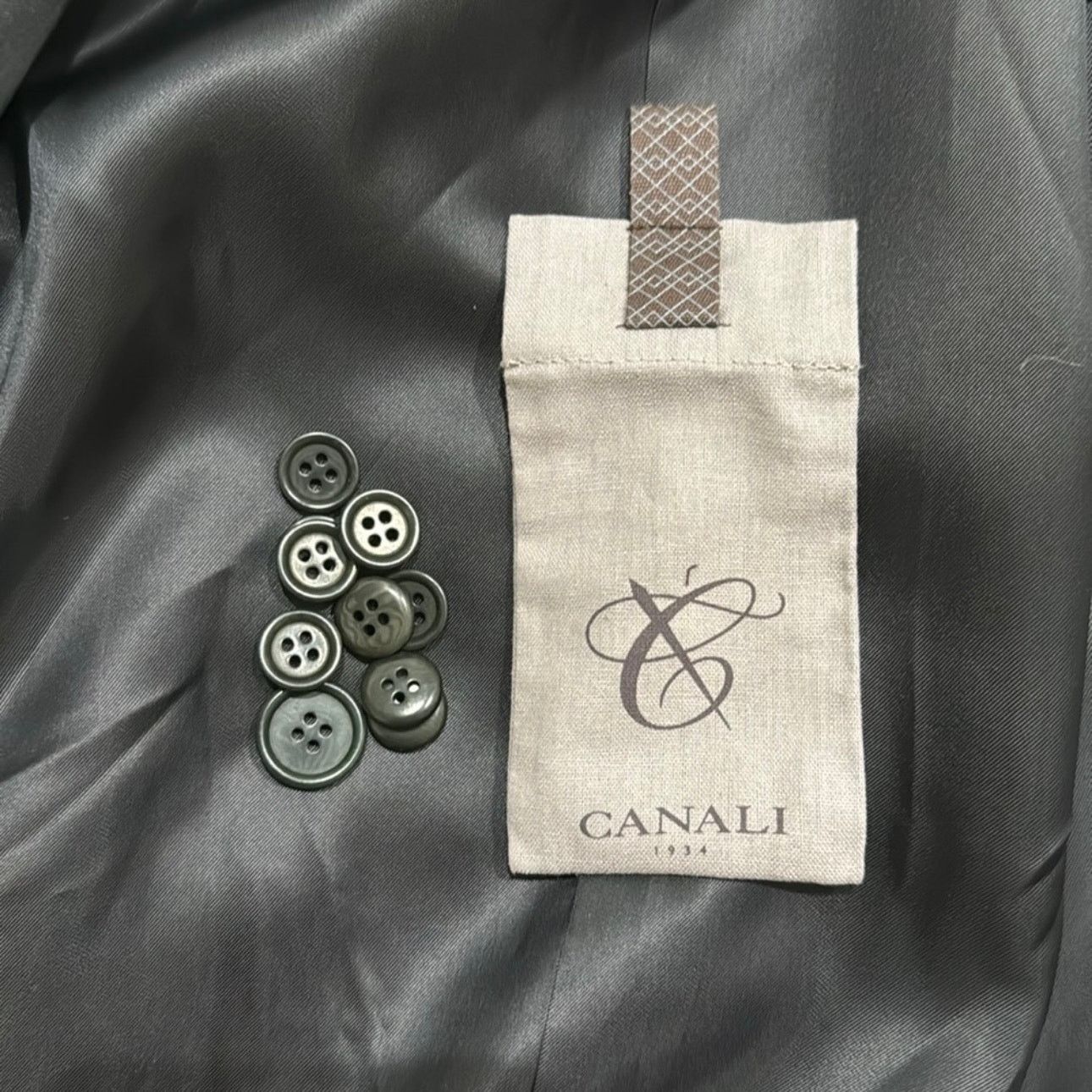 Canali Canali Sienna Plaid Stretch Wool Suit, Size 38/56 7R Size 38R - 6 Thumbnail