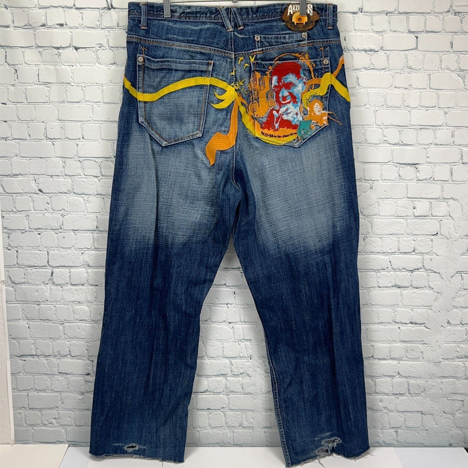 Akademiks Vintage Y2Ks Akademiks Jeans Blue Denim Hip Hop Rap 40 Size US 40 / EU 56 - 3 Thumbnail