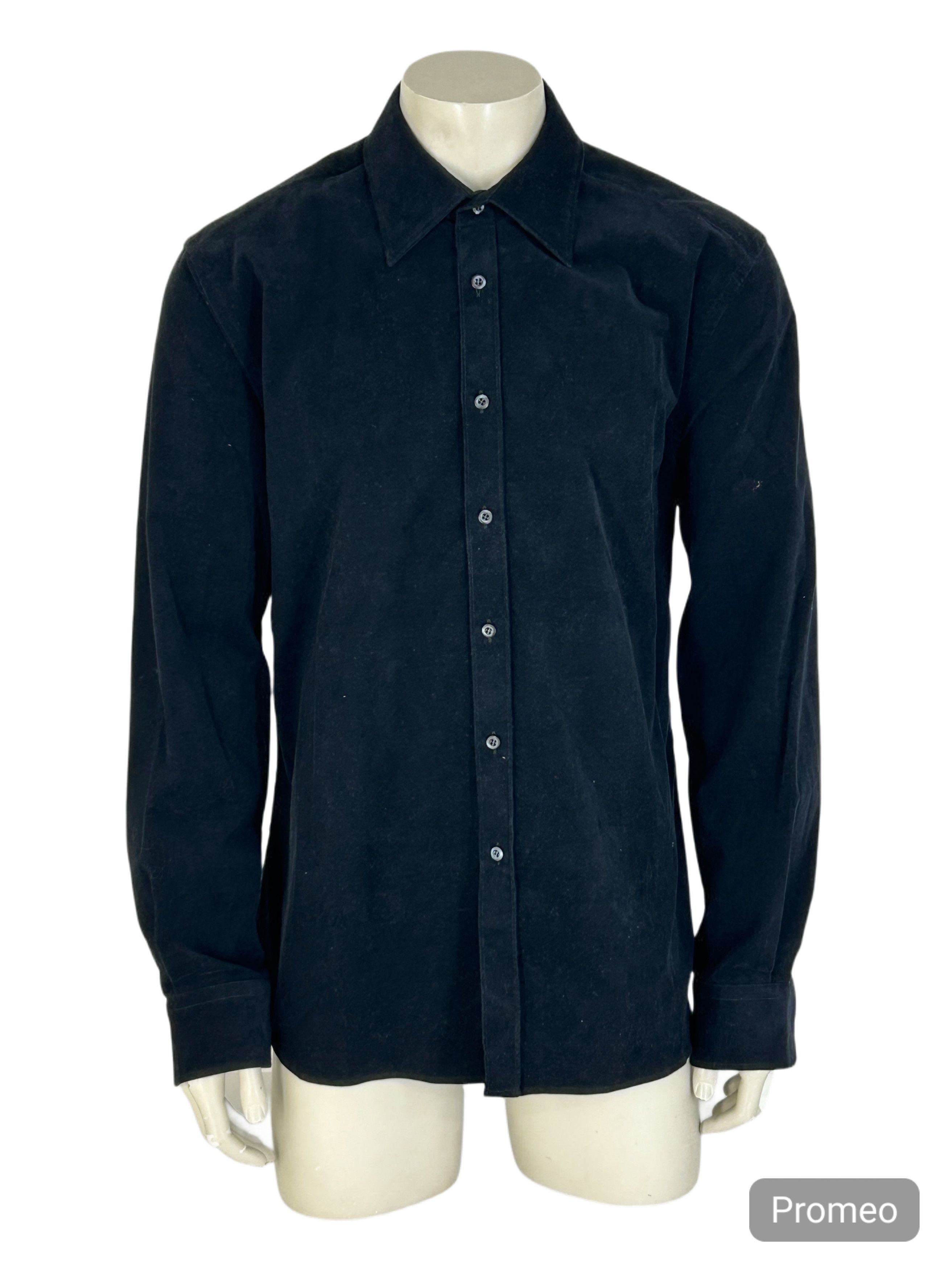 Prada PRADA BLUE BEDFORD CORD SHIRT Size US S / EU 44-46 / 1 - 1 Thumbnail