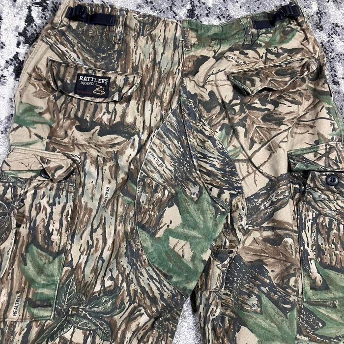 Vintage Rattlers Brand Real Tree Camo Hunting Pants Men's Size 32