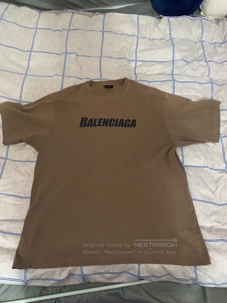 Balenciaga Balenciaga Ripped Logo Short Sleeve T-Shirt Size US XS / EU 42 / 0 - 1 Thumbnail