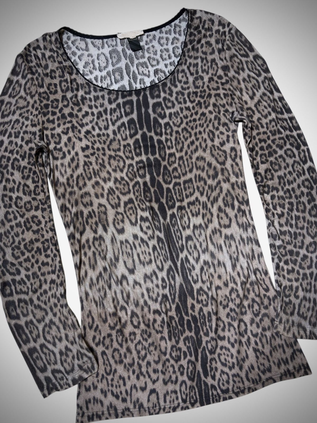 Roberto Cavalli Roberto Cavalli - Leopard Underwear Tee Size M / US 6-8 / IT 42-44 - 2 Thumbnail