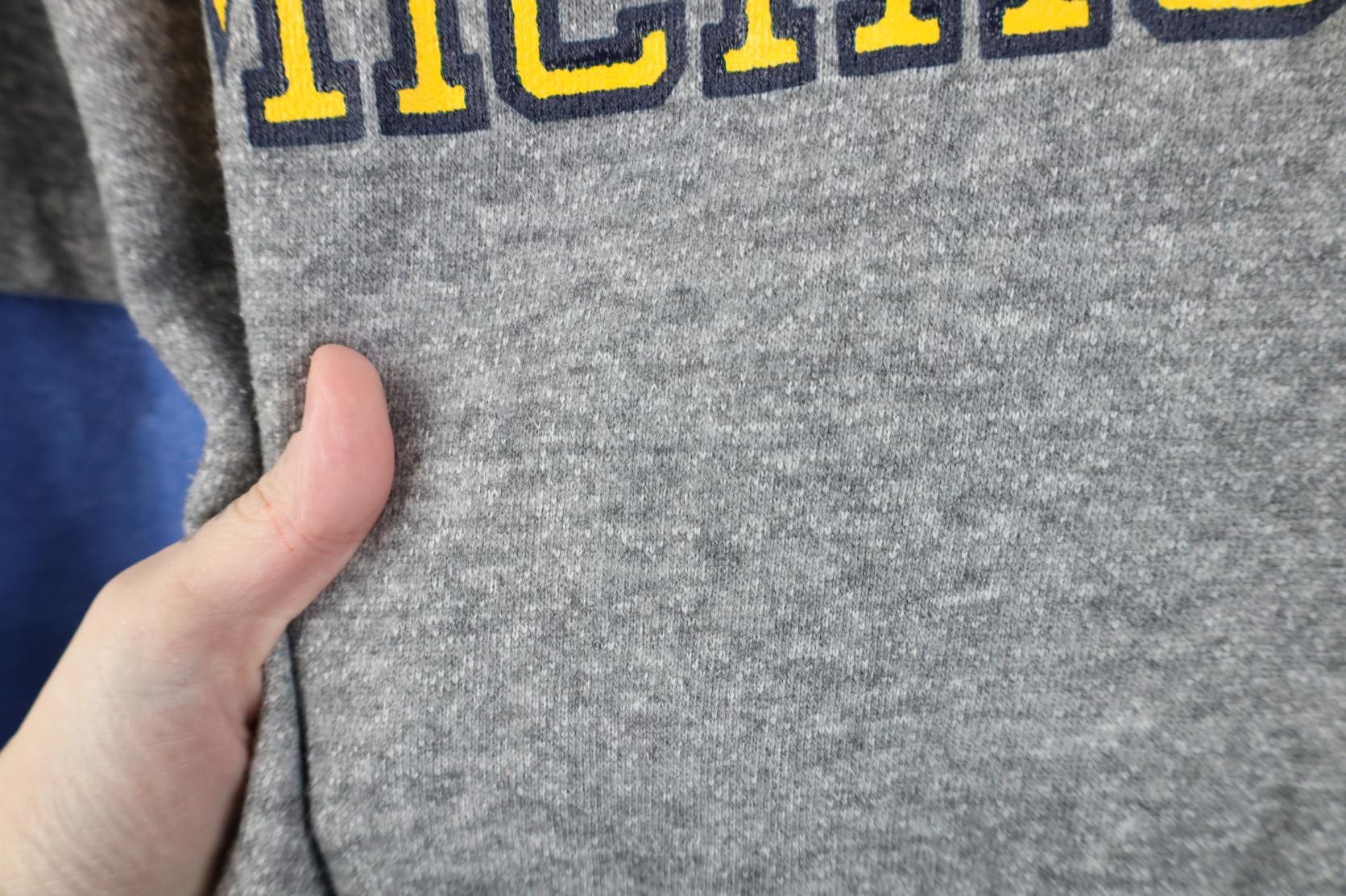 Vintage Vintage 70s 80s Layered University of Michigan Sweatshirt Size US XL / EU 56 / 4 - 5 Thumbnail