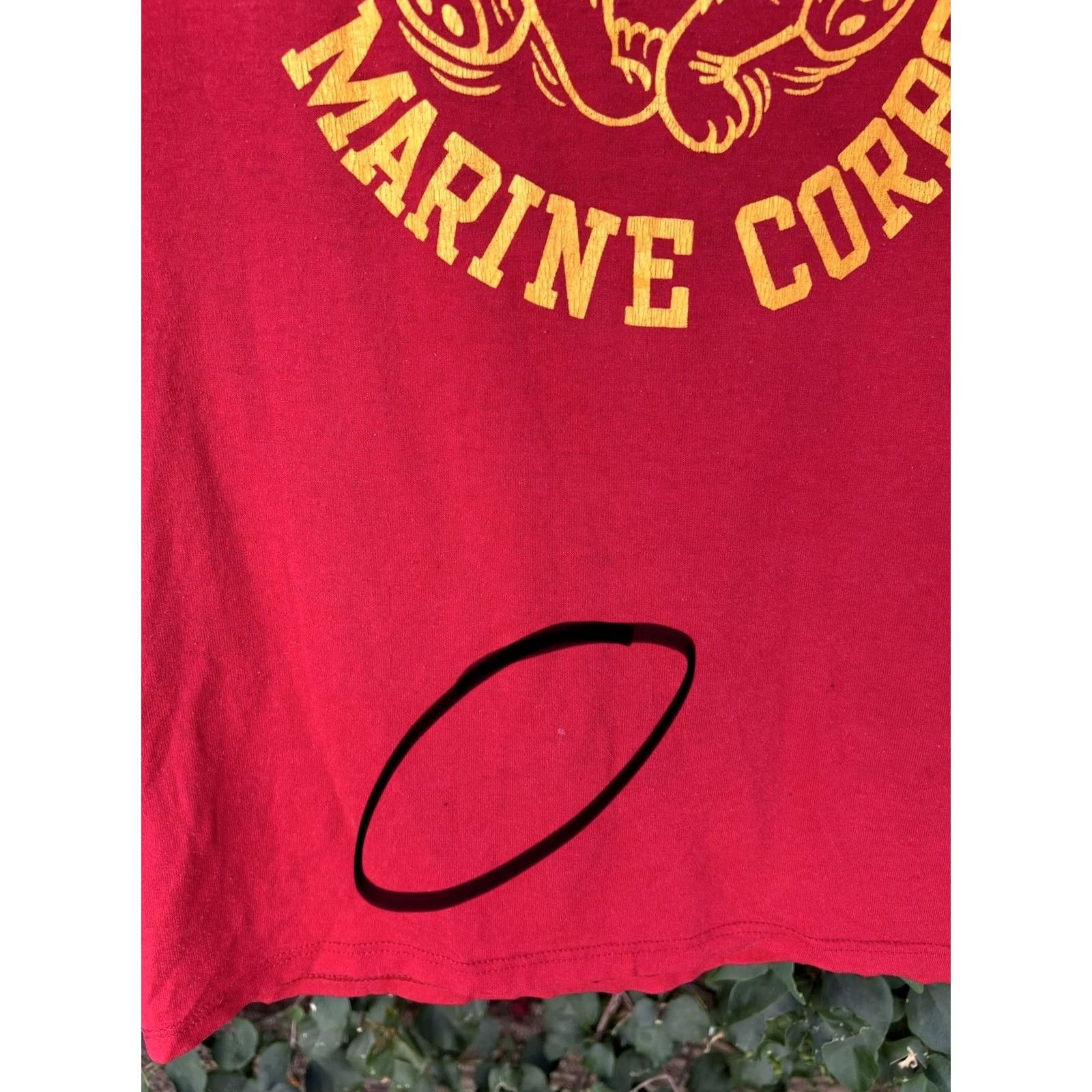 Velva Sheen VINTAGE Velva Sheen United States Marine Corps Bulldog Coming Going T Shirt USA Red M Mens graphic Print Crew Neck Short Sleeve 50/50 Vintage Size US M / EU 48-50 / 2 - 5 Thumbnail