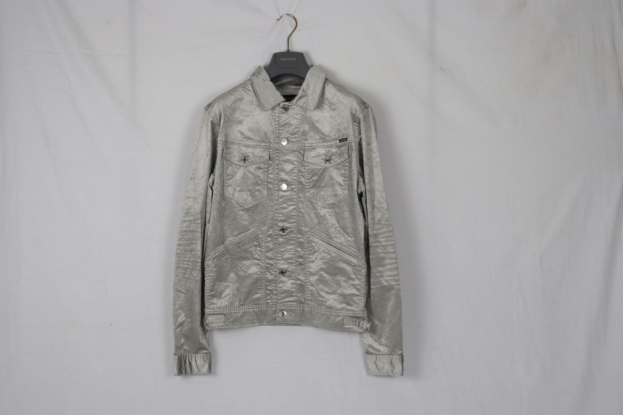 Tom Ford o1rshd Classic Denim Jacket in Grey Size US M / EU 48-50 / 2 - 1 Thumbnail