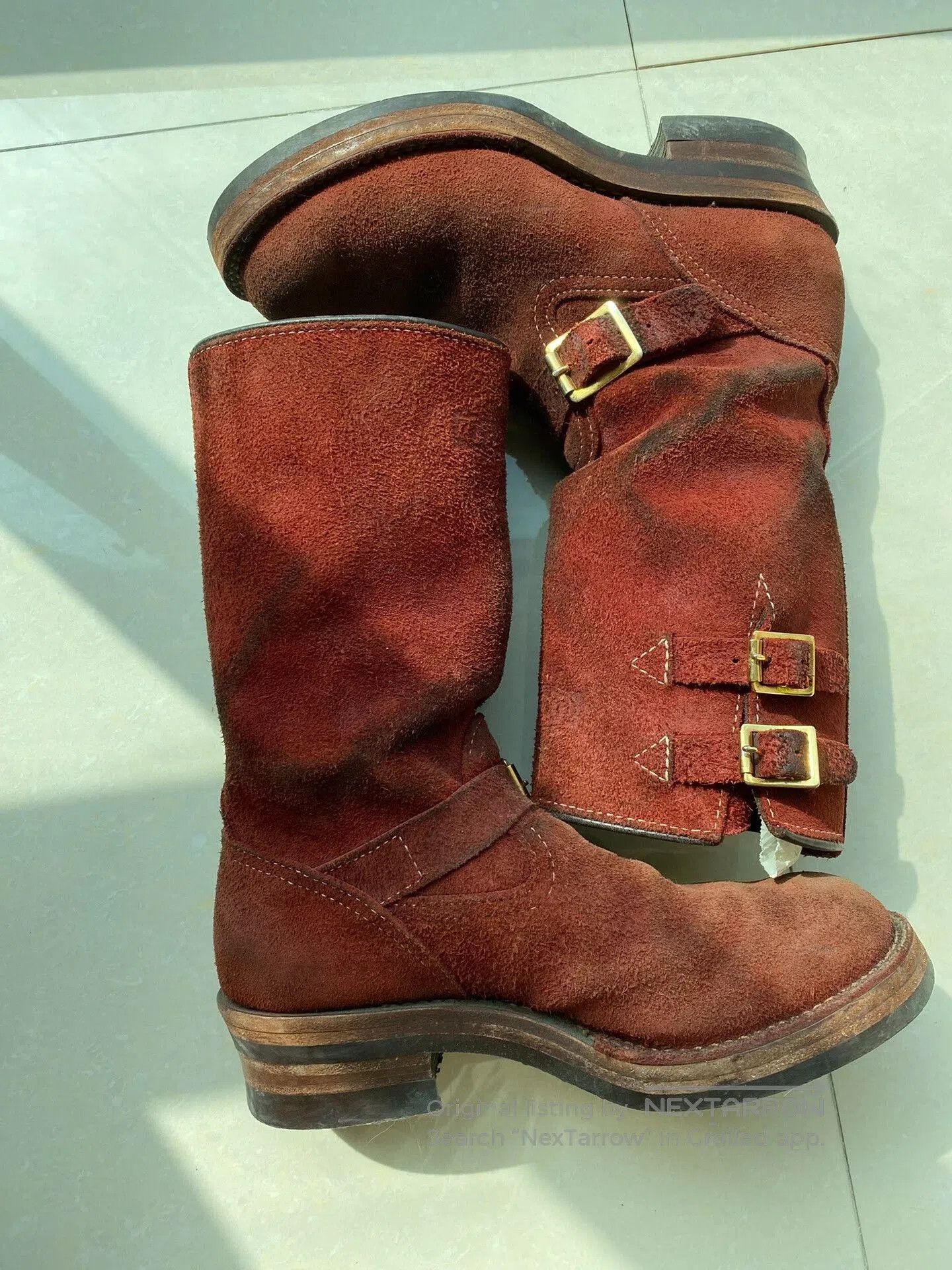 WESCO wesco boss engineer boots red suede. Size US 8 / EU 41 - 2 Thumbnail