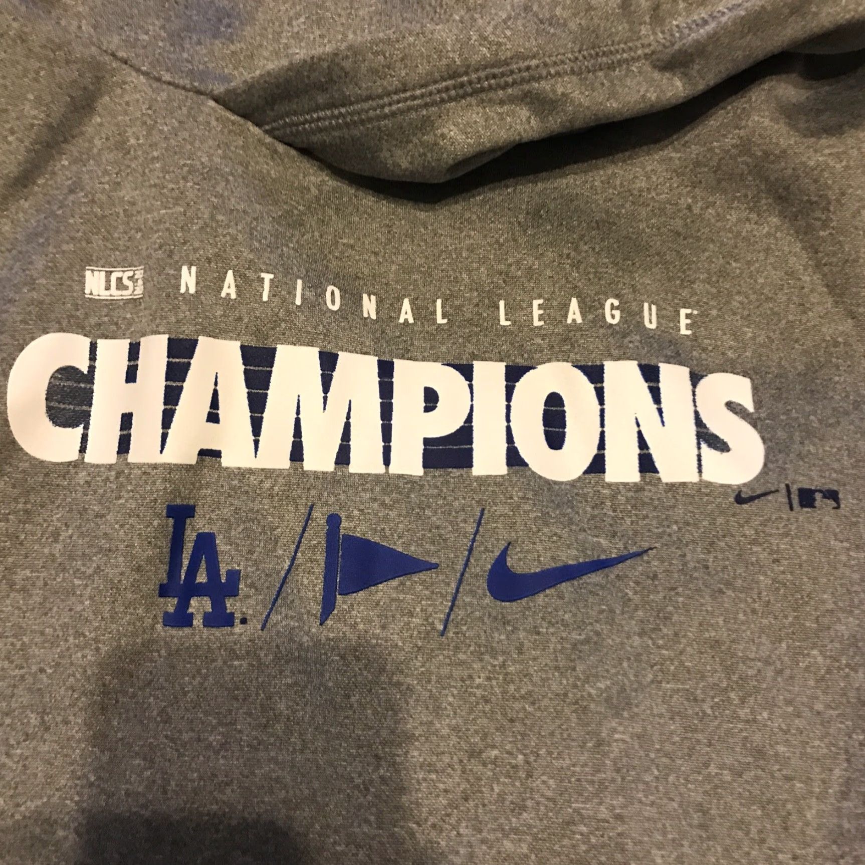 Nike NIKE Dodgers Therma Hoodie Womens Size M Gray Pullover Long Sleeve Sports Baseball Therma Nike Size M / US 6-8 / IT 42-44 - 2 Thumbnail