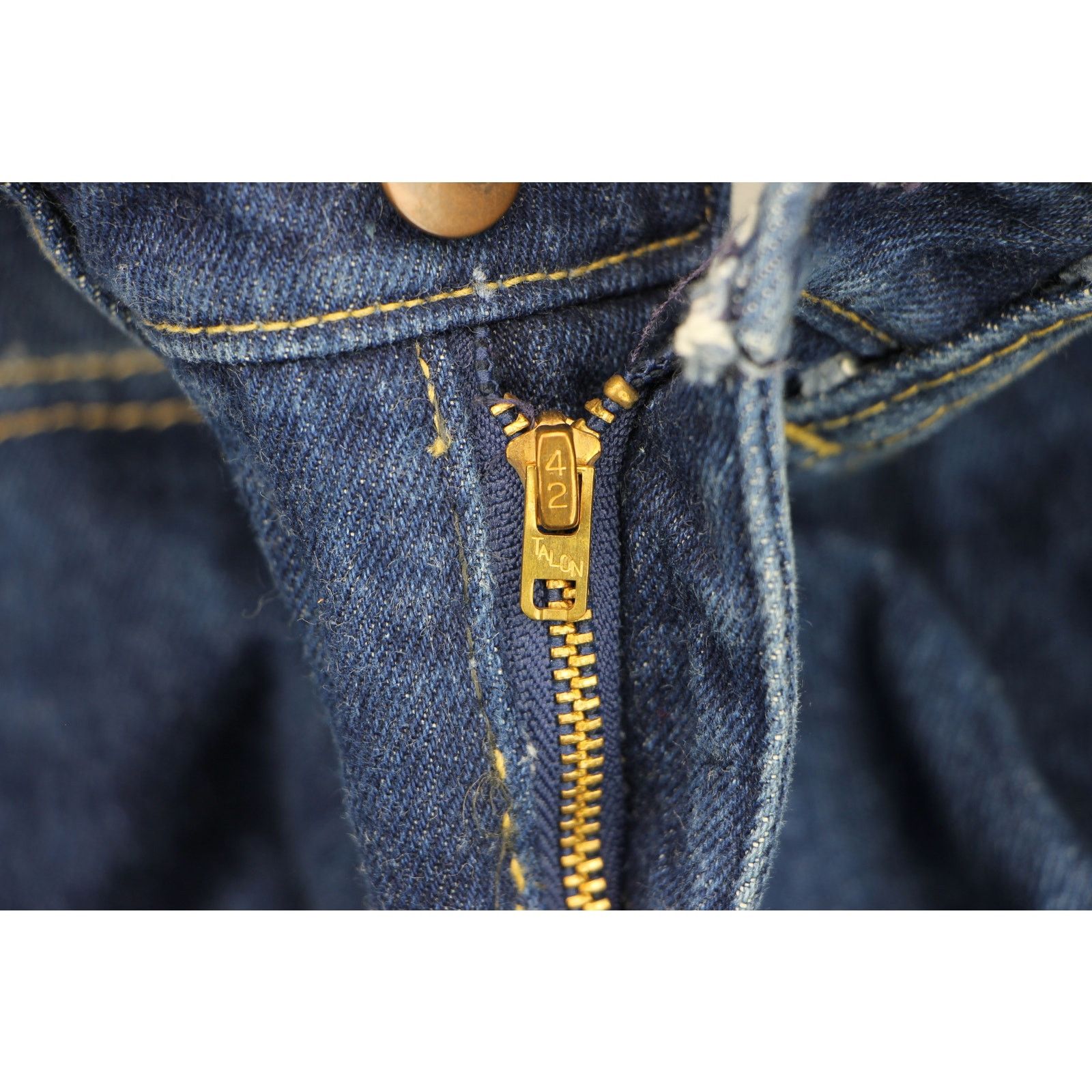 Vintage Vintage 70s 80s High Waist Denim Jeans 30 Size US 30 / EU 46 - 4 Thumbnail