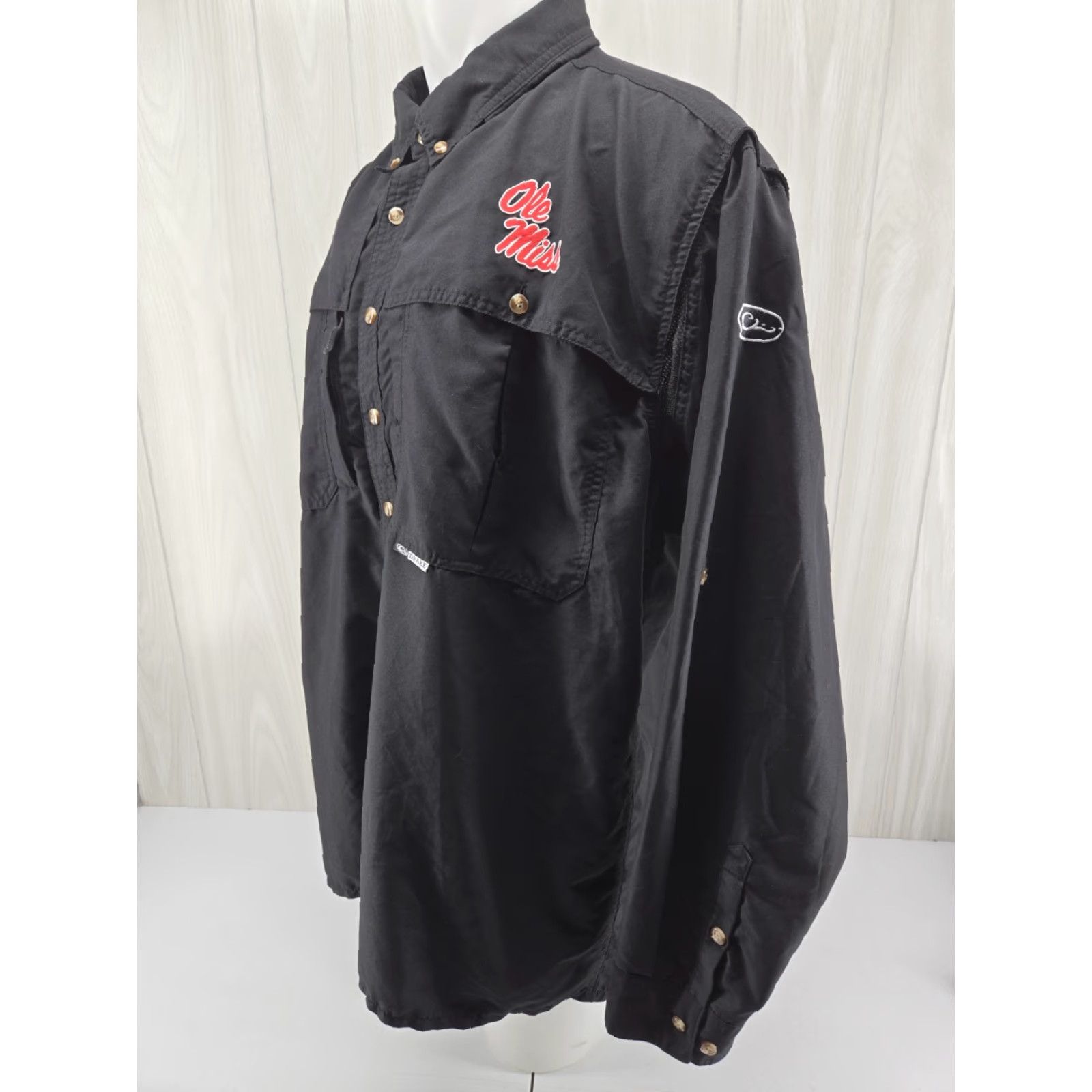 Vintage Drake Waterfowl Ole Miss Mens Black Wingshooters Button-Down Size 2XL Size US XXL / EU 58 / 5 - 4 Thumbnail