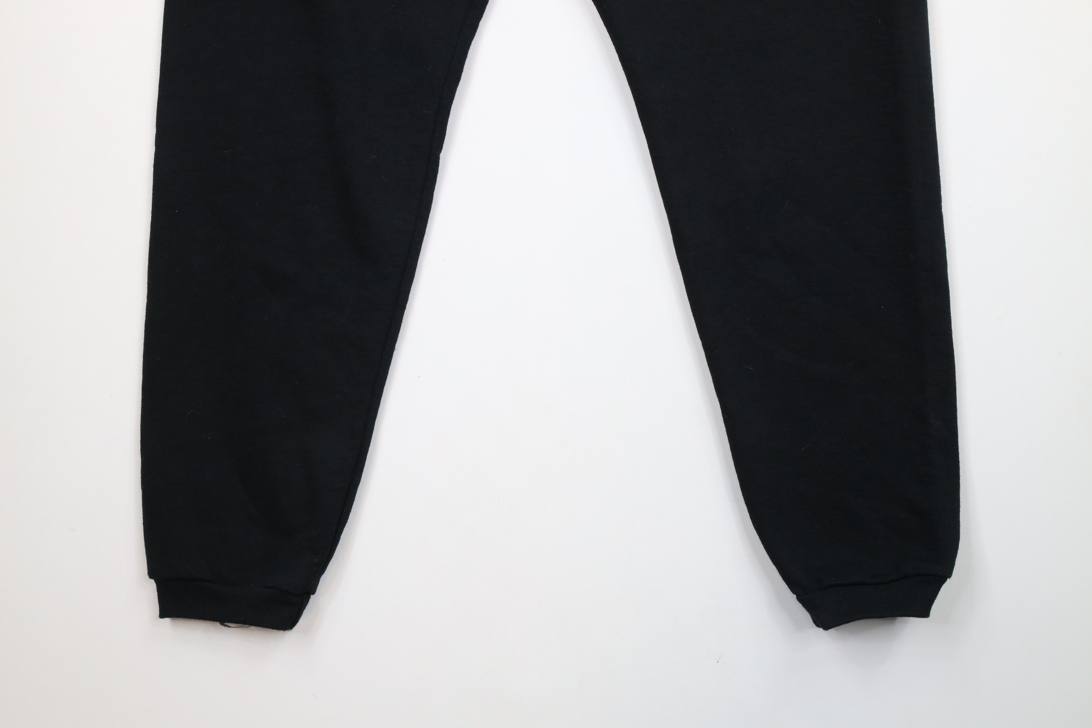 Vintage Vintage 90s Streetwear Blank Cuffed Sweatpants Joggers Black Size US 38 / EU 54 - 10 Thumbnail