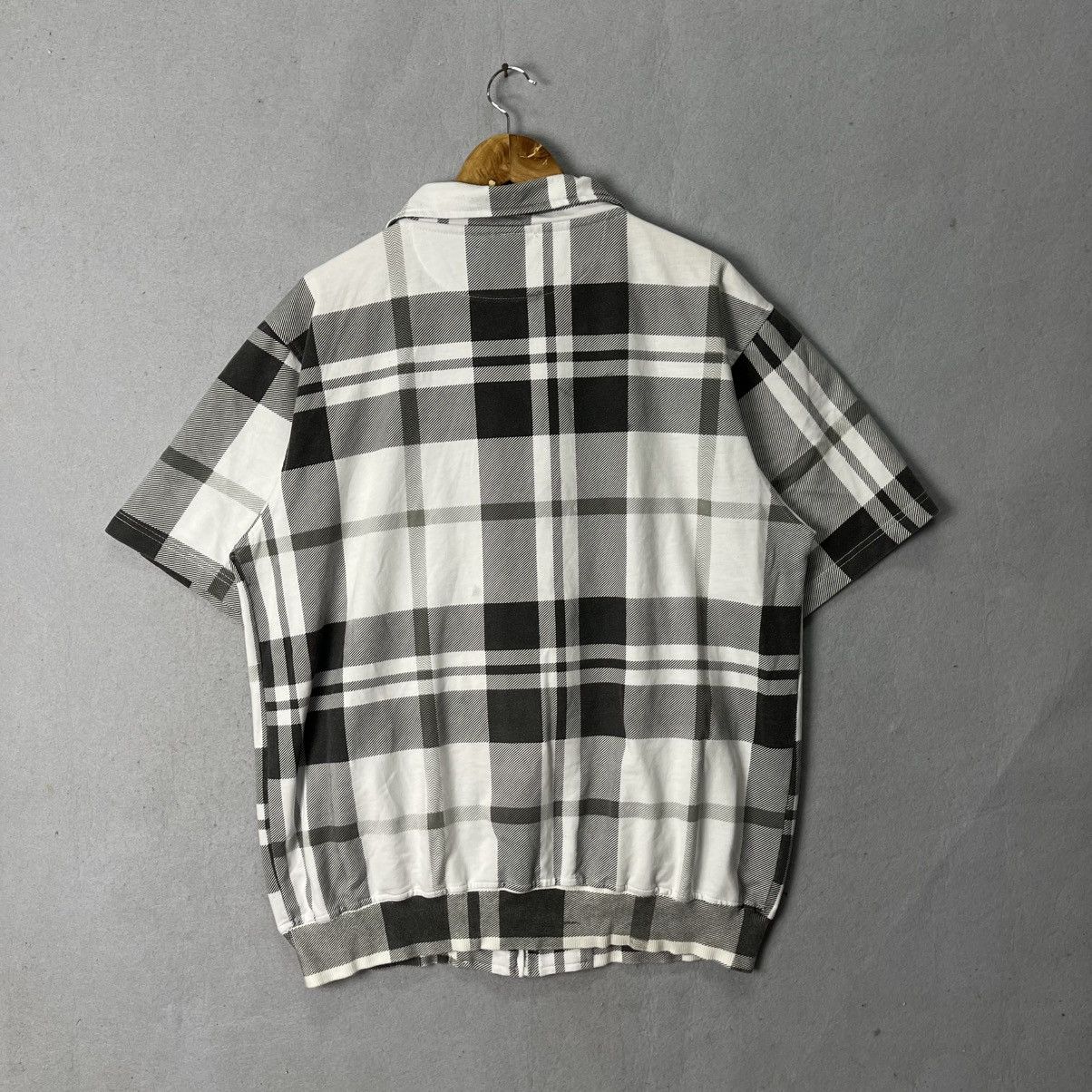 Sean John Sean John Plaid Full Zip Short Sleeve Jacket Shirt Size US XL / EU 56 / 4 - 6 Thumbnail