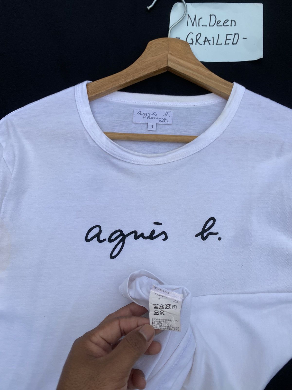 agnes b. Rare Agnes b. Spellout Tshirt Size US S / EU 44-46 / 1 - 11 Thumbnail