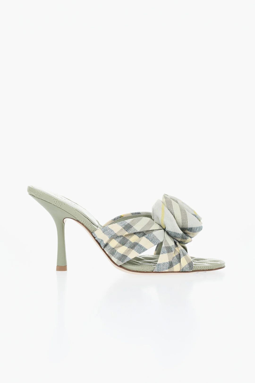 Burberry og1mm0426 Tartan Fabric Sandals in Green Size US 7 / IT 37 - 1 Thumbnail