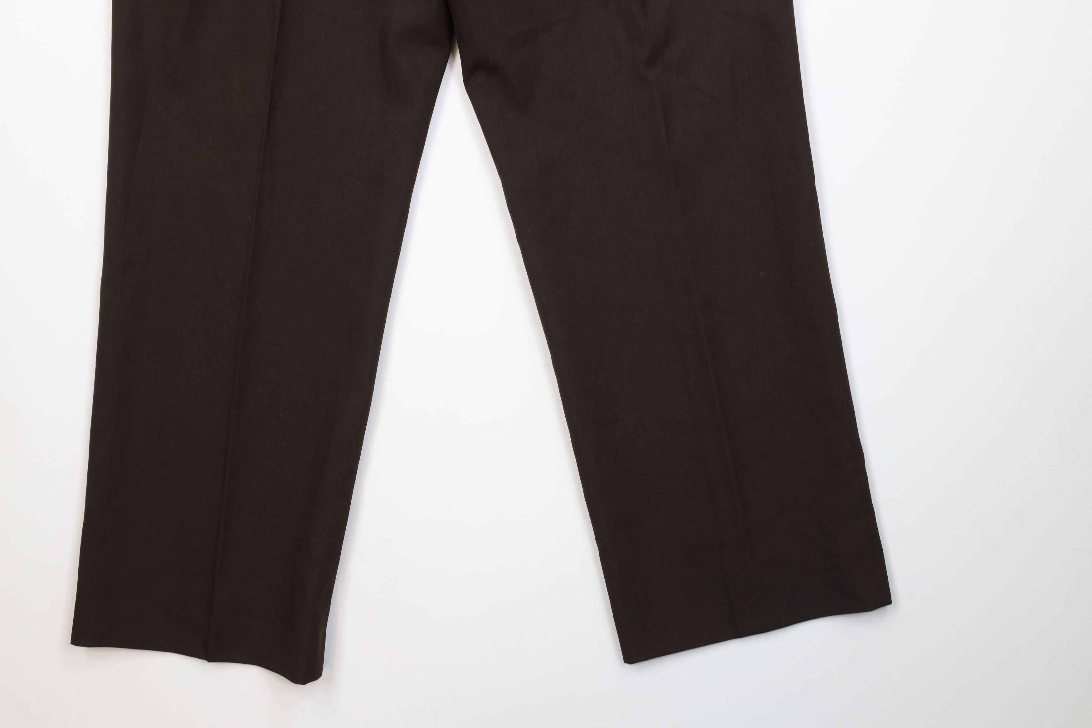 Vintage Vintage 70s Streetwear Knit Wide Leg Chino Pants Brown Size US 36 / EU 52 - 15 Thumbnail