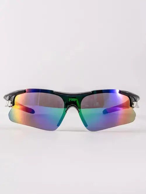 Electric Visual × Vintage Retro Punk Kurt Cobain Style Sunglasses Wrap Around Fashion Size ONE SIZE - 3 Thumbnail