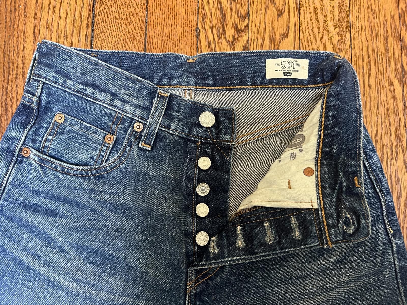 Other Levis 501 Selvedge Jean (150th Ani.) Size 25" / US 0 / IT 36 - 5 Thumbnail