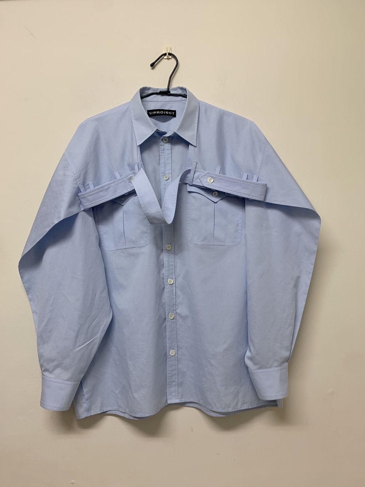 Y/Project Y/project Military Belted Boxy Shirt Size US S / EU 44-46 / 1 - 1 Thumbnail