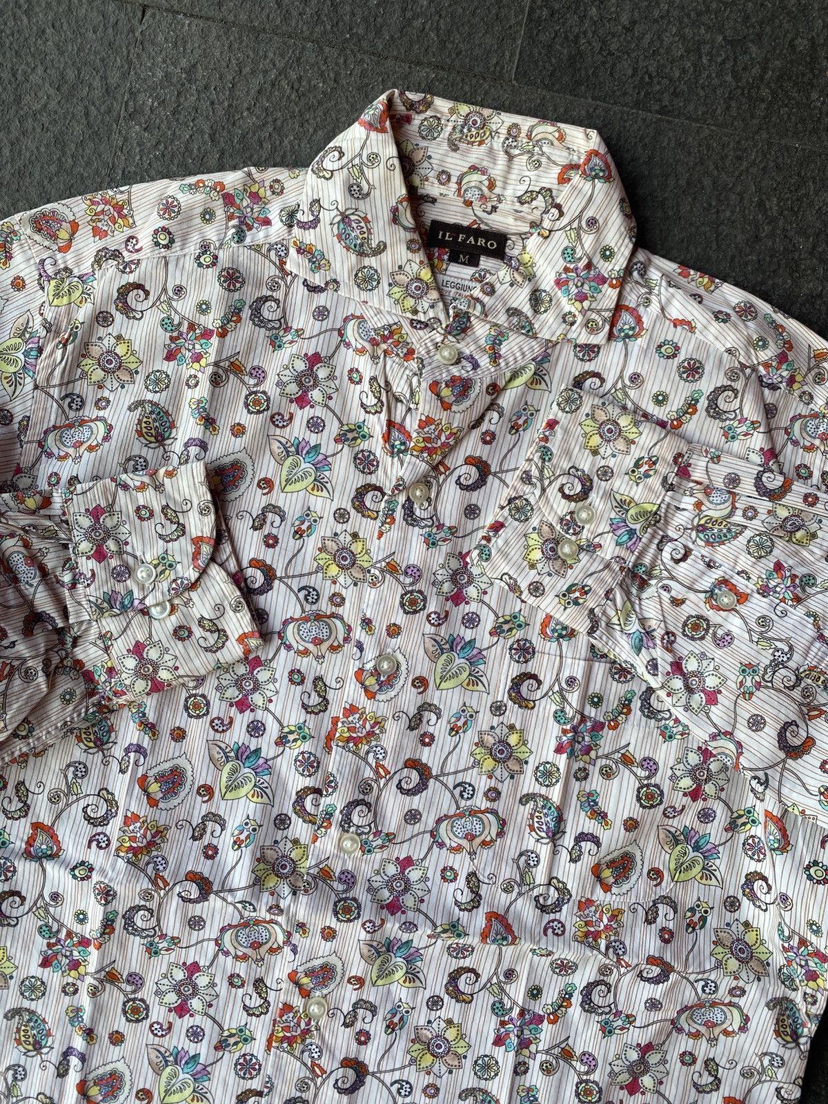 Designer il faro italian designer shirts button ups Size US L / EU 52-54 / 3 - 5 Thumbnail
