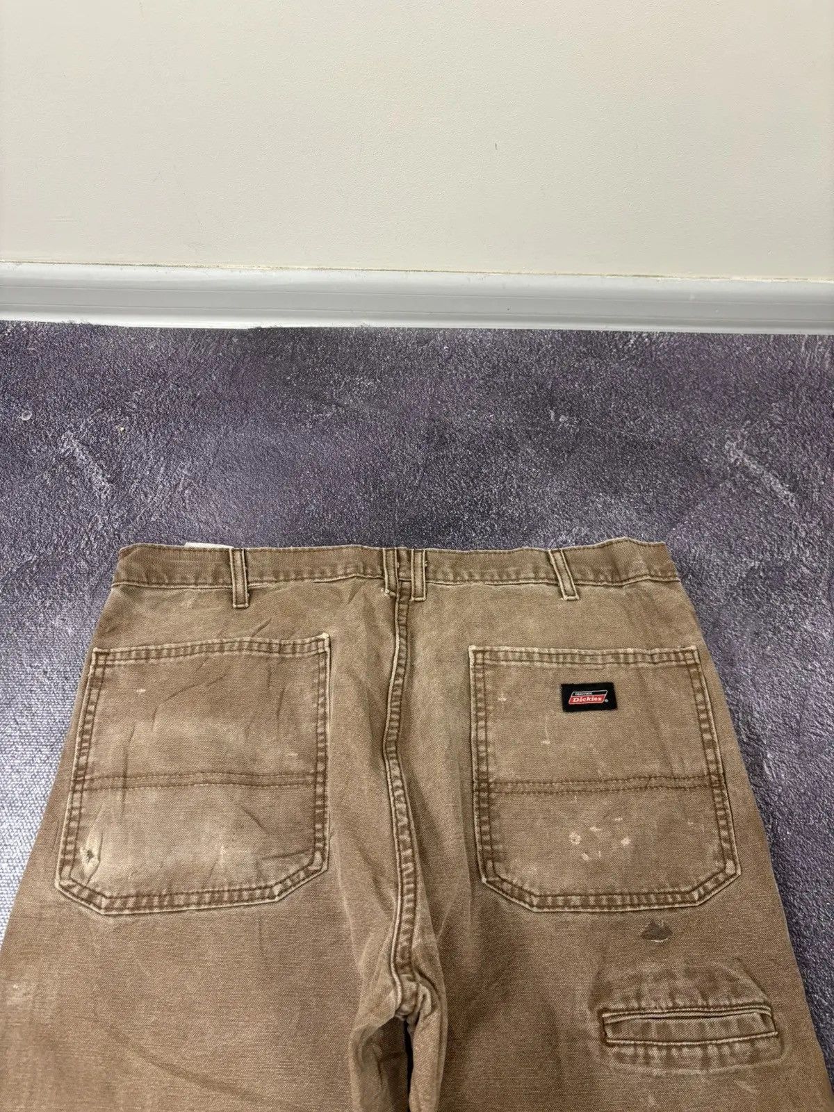 Dickies × Vintage Vintage Dickies Brown Ripped Hype Work Baggy Pants Jeans Size US 36 / EU 52 - 7 Thumbnail