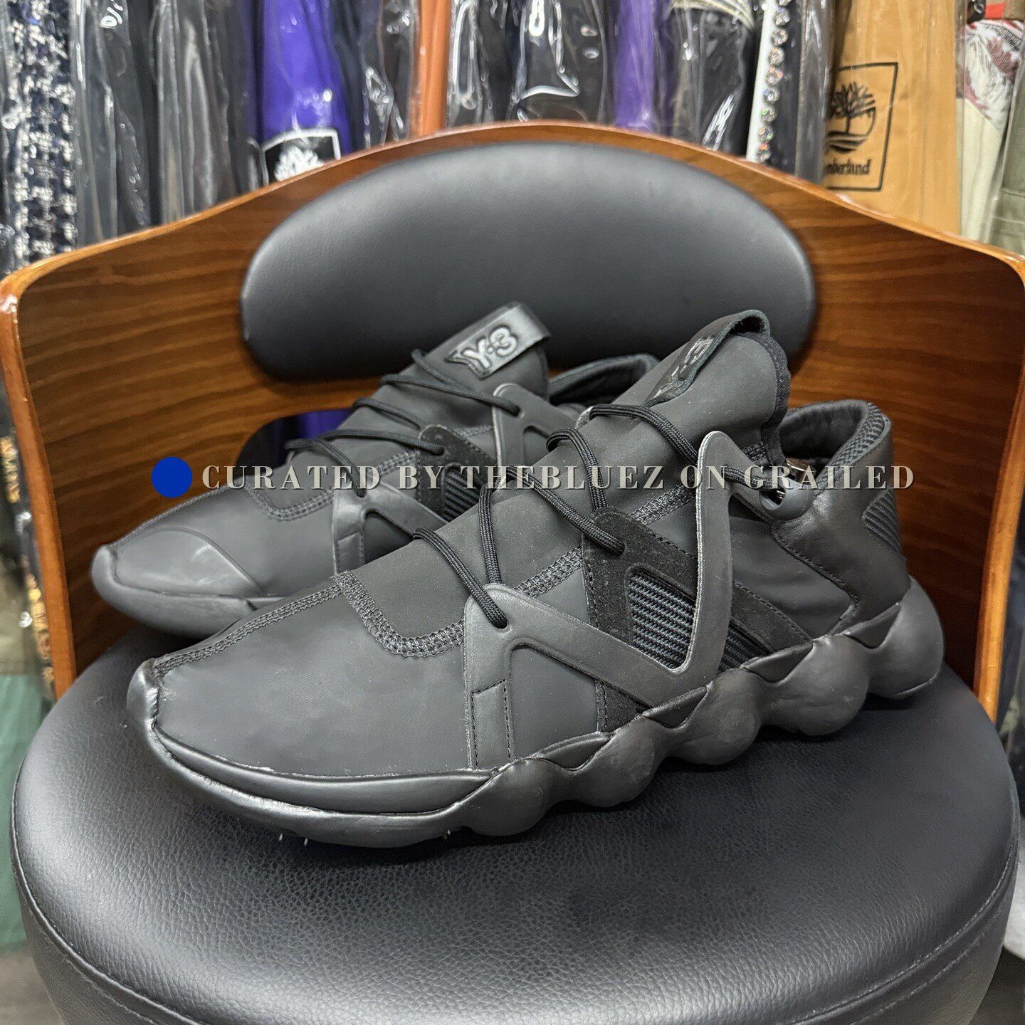 Y-3 Y-3 Yohji Yamamoto Black Sneakers Size US 12 / EU 45 - 1 Thumbnail