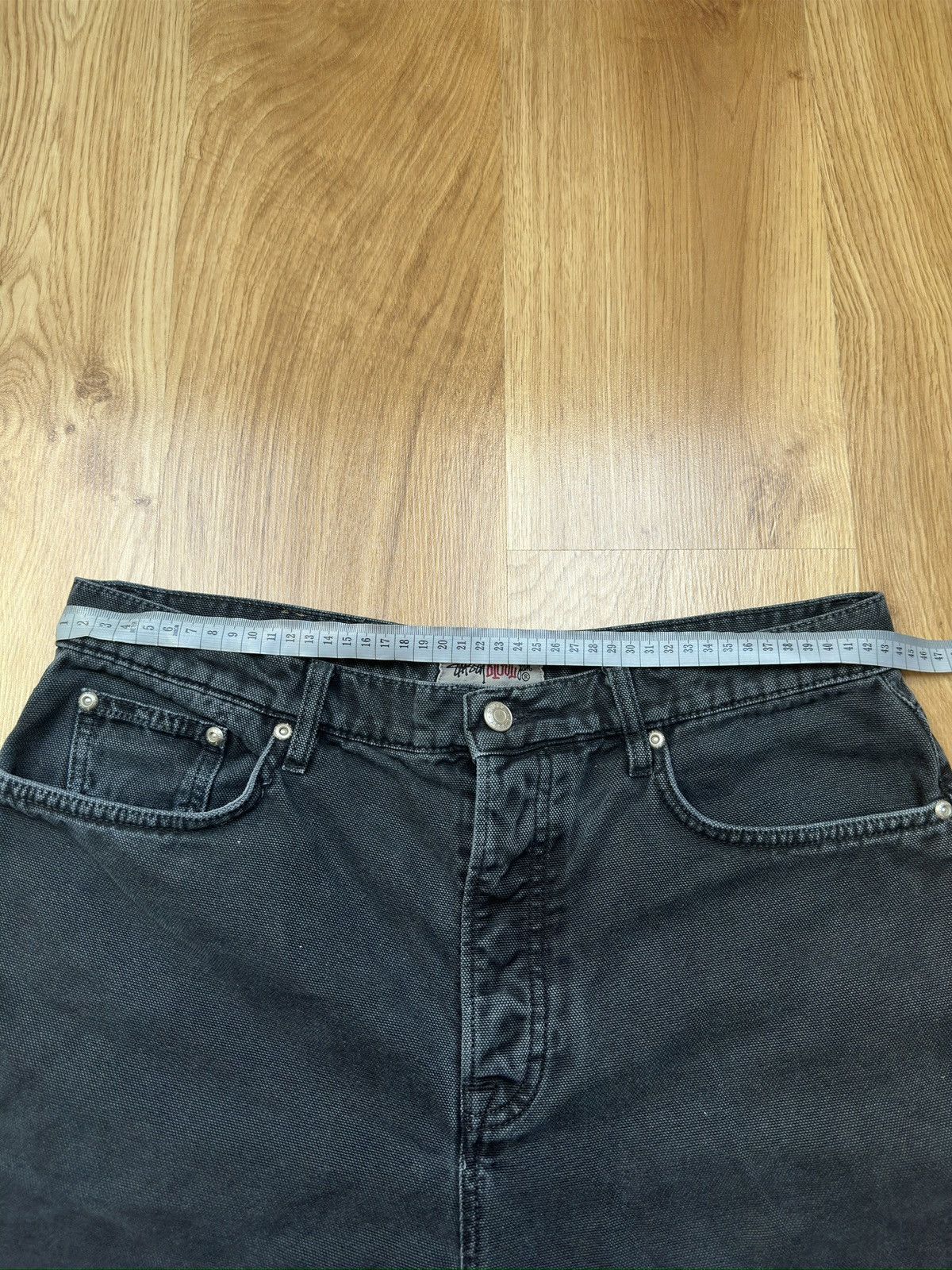 Stussy Stussy Big Ol’ Jeans Washed Canvas - Black (Size 32) Size US 32 / EU 48 - 5 Thumbnail