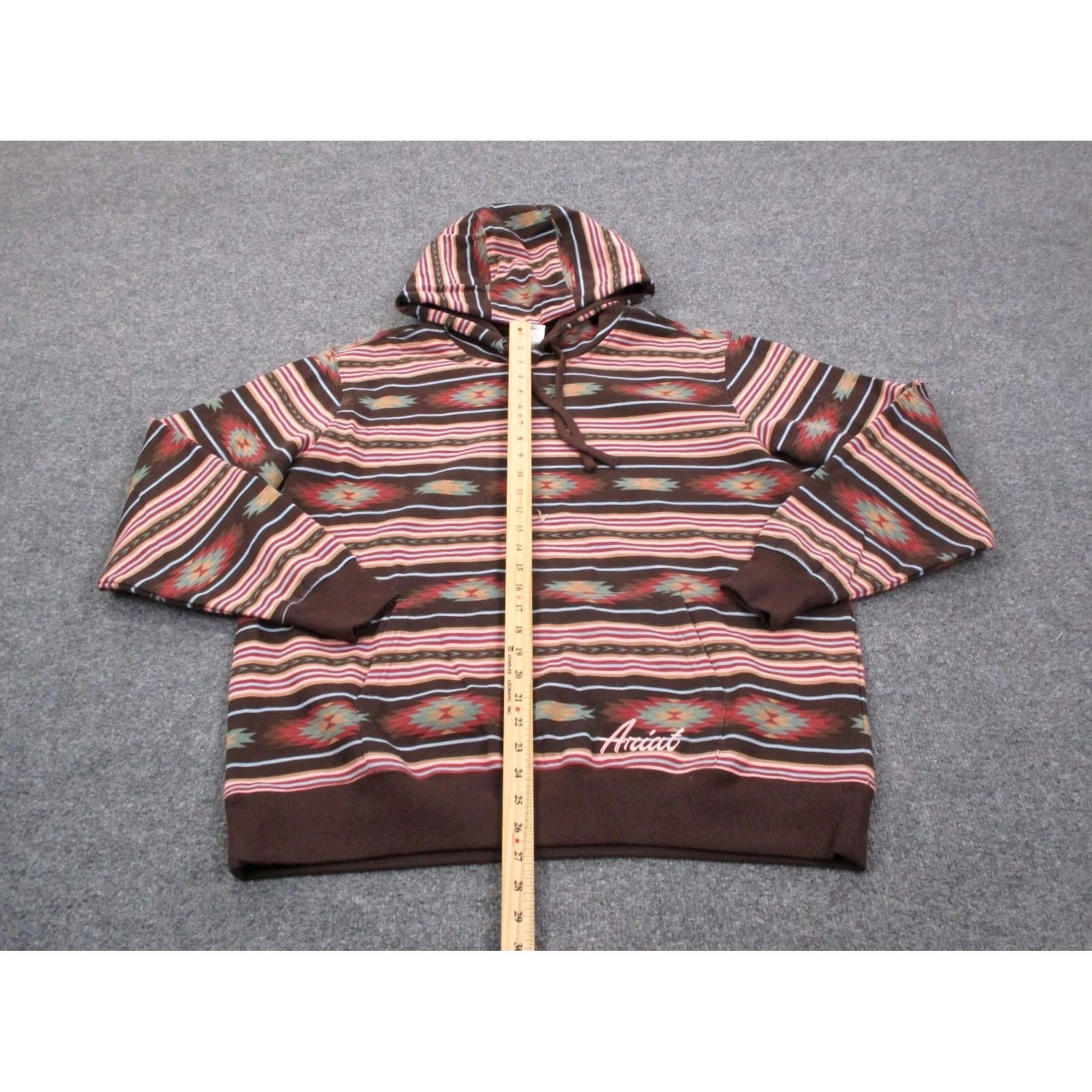Ariat Ariat Hoodie Sweatshirt Womens XL Multicolor Aztec Logo Hood Pullover Work Outdoor Shirt Adults XL Multicolor Logo Sweatshirt Hoodie Size XL / US 12-14 / IT 48-50 - 3 Thumbnail