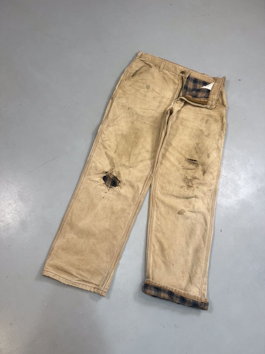 Carhartt Vintage Carhartt B111 BRN blanket line carpenter denim Size US 34 / EU 50 - 1 Thumbnail